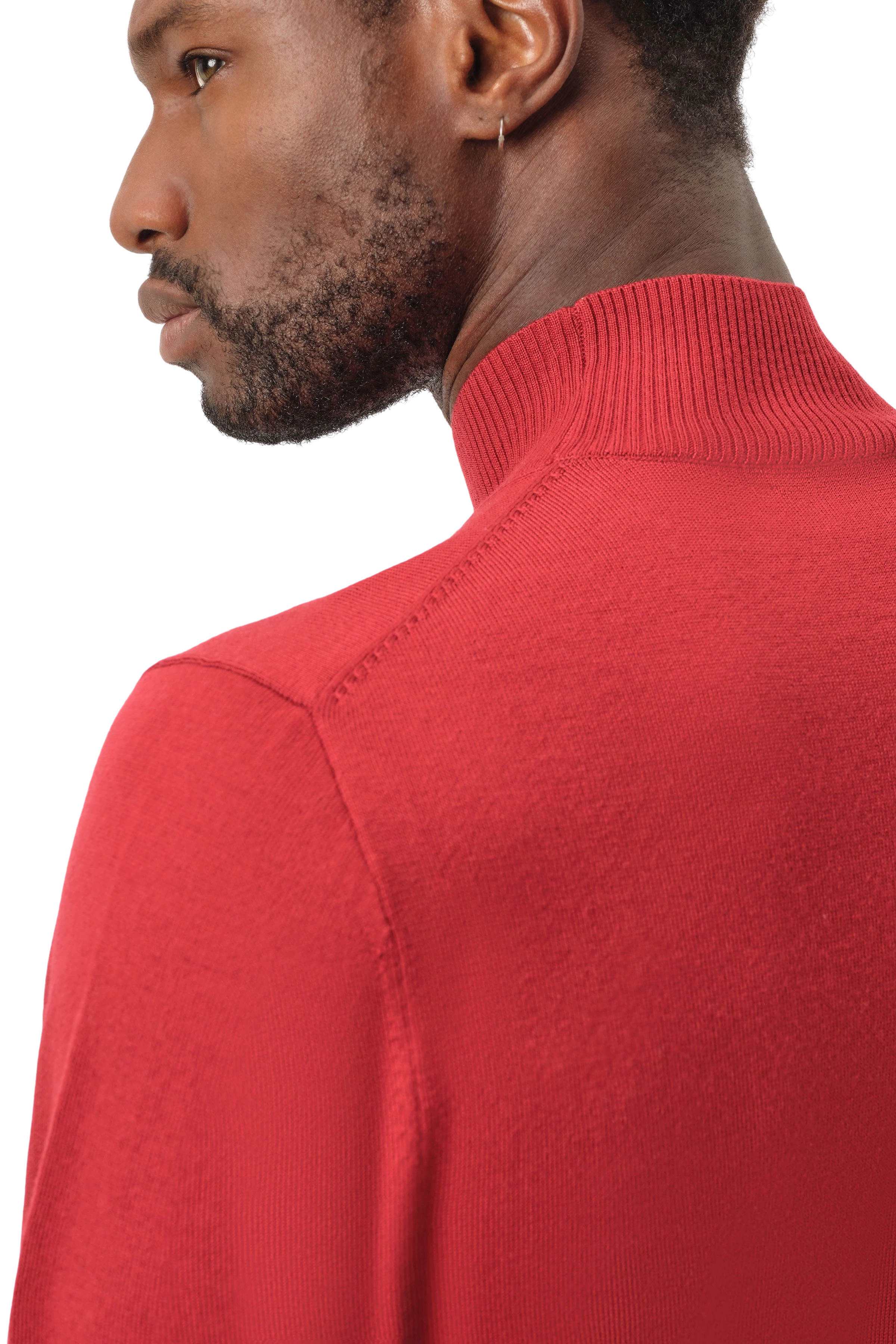 Men knit sweater WATSON in red from DRYKORN Men knit sweater WATSON in red from DRYKORN