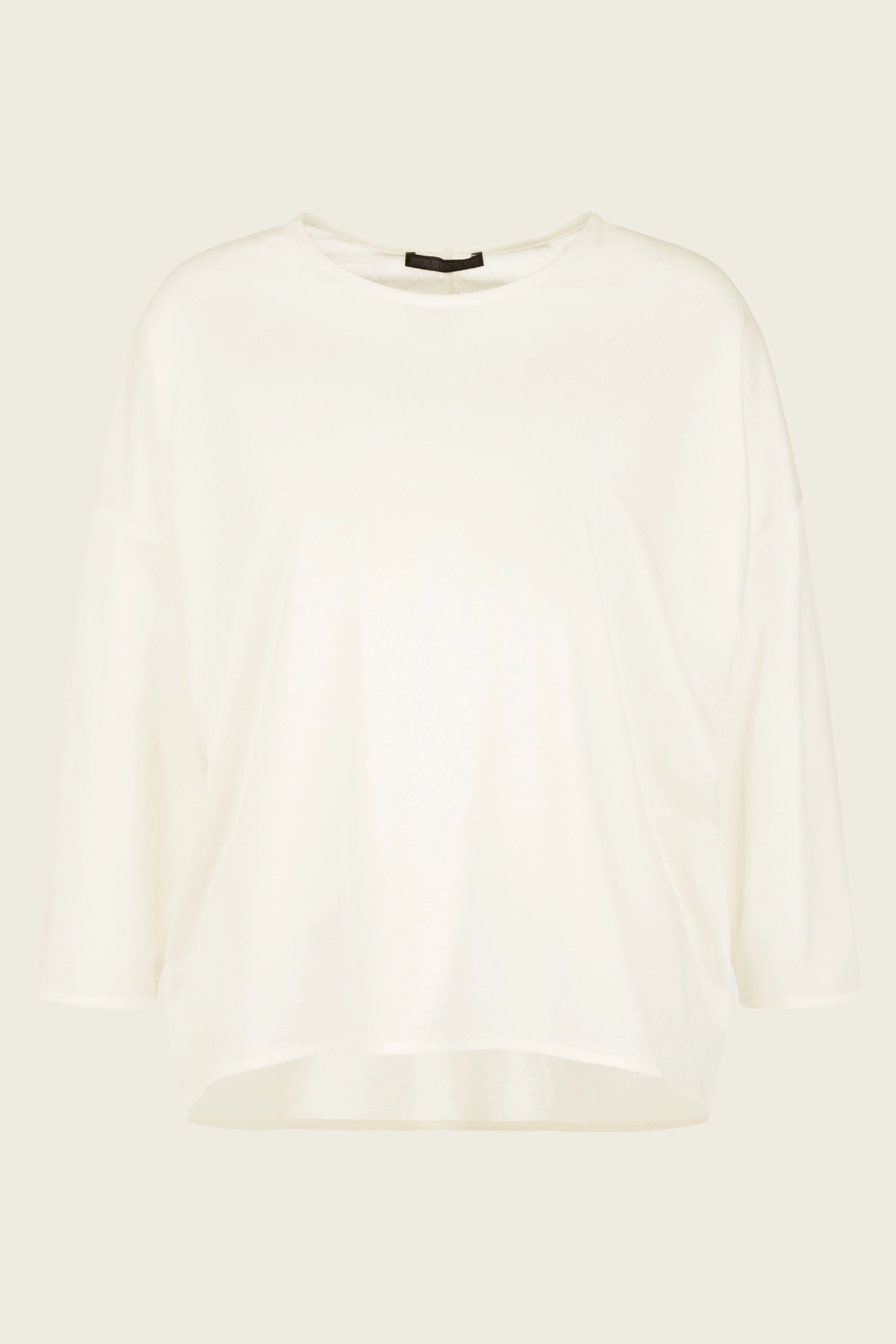KIRLA - T-shirt in lyocell cotton jersey - women - off white - Freisteller Frontansicht