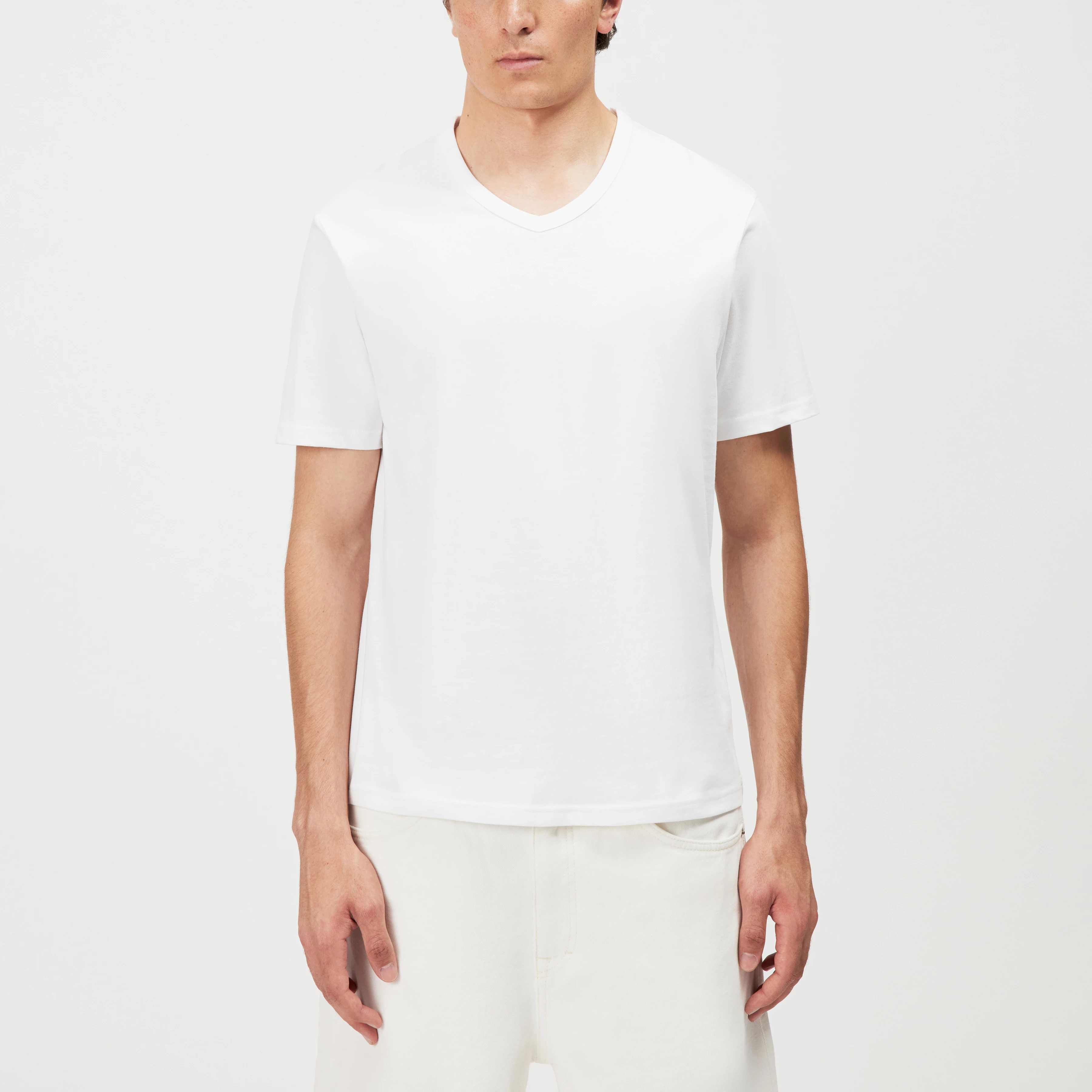 Men T-shirt MANNTE in white from DRYKORN
