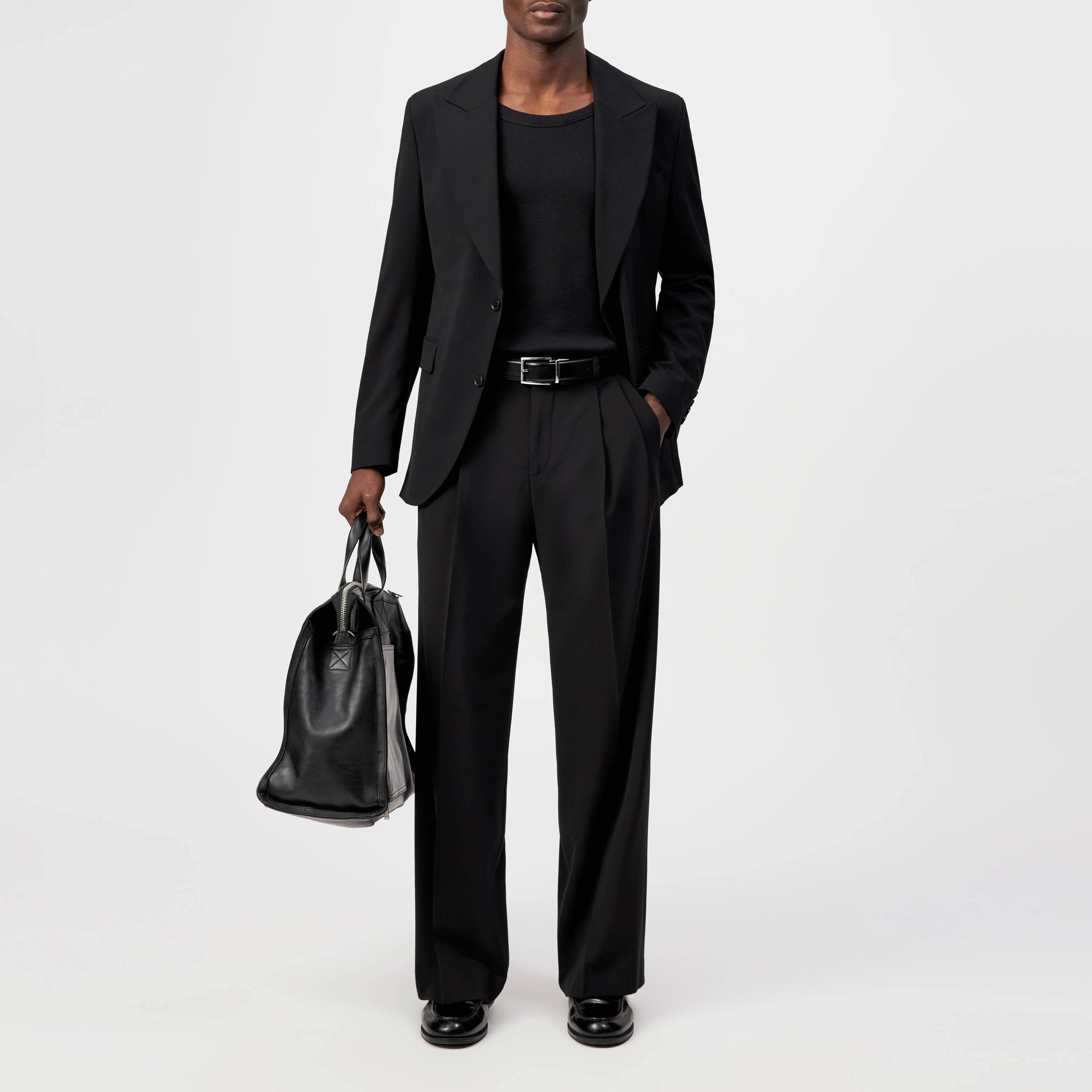 JACATO - Dinner jacket in gabardine - men - Natural Aluminium - Ganzkörper-Frontansicht