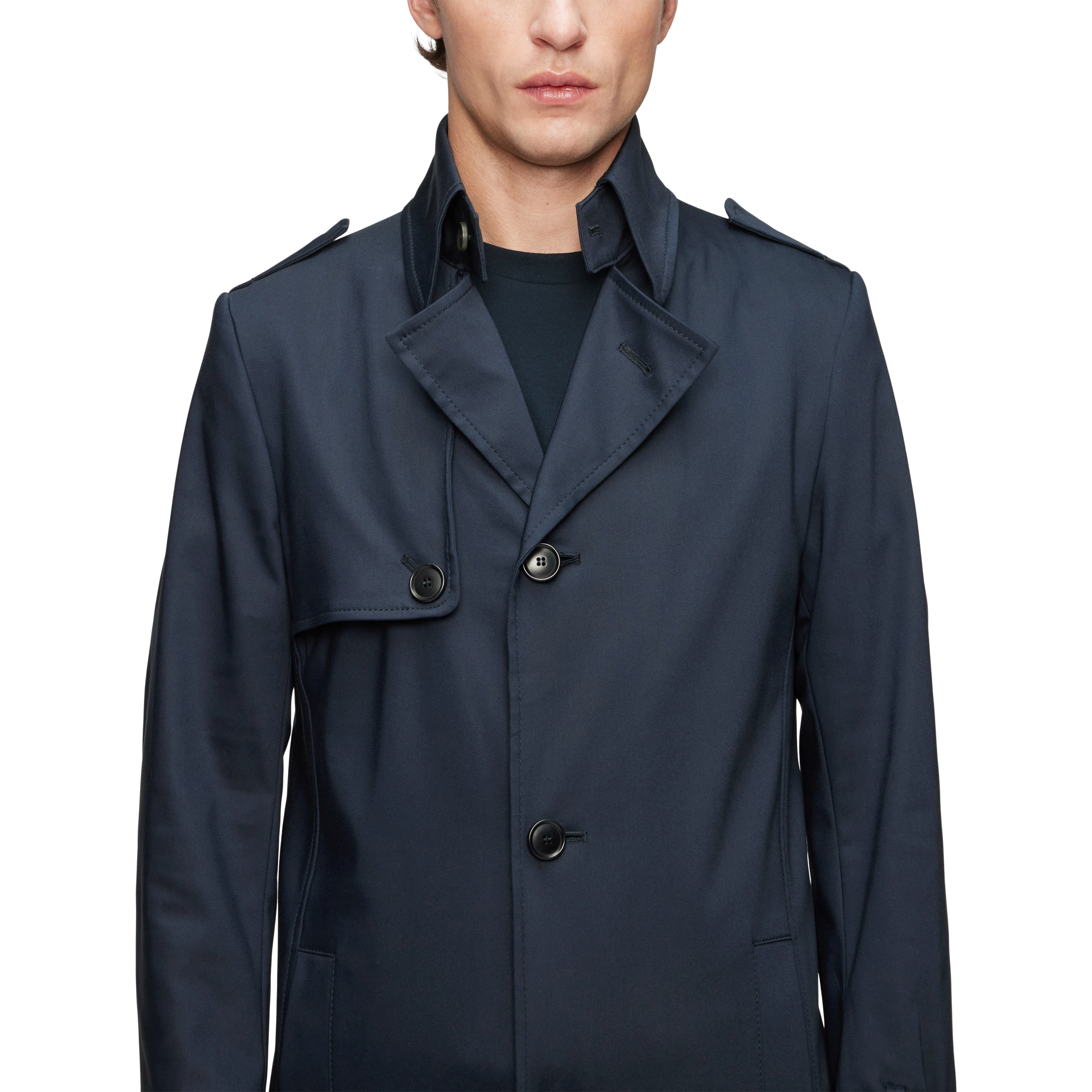 Herren Casual Mantel SKOPJE in blau von DRYKORN