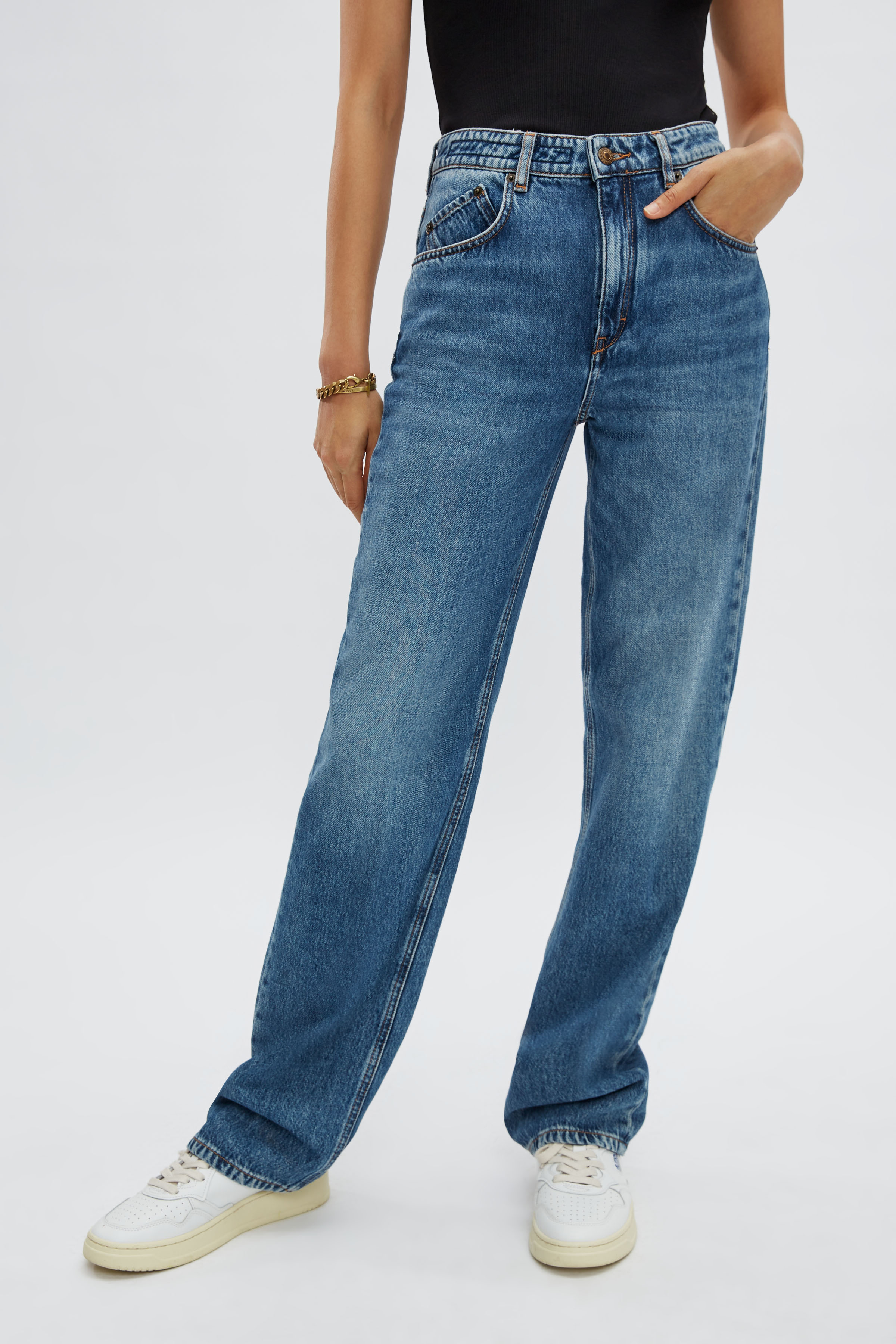 Onverenigbaar in plaats daarvan verband high waist jeans in authentiek denim