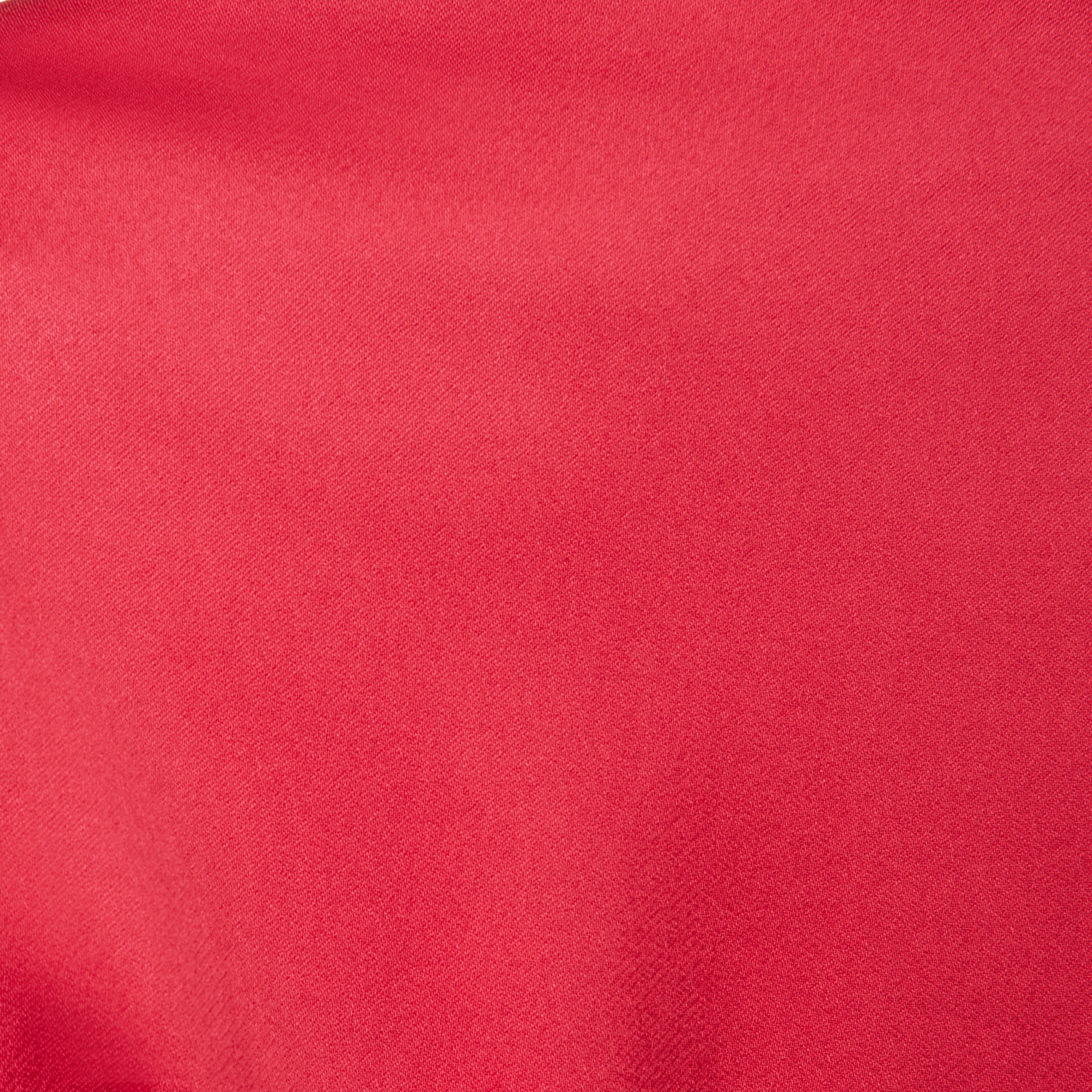 RADWAY - Blouson court en satin - women - rouge - Materialbild (B2C)