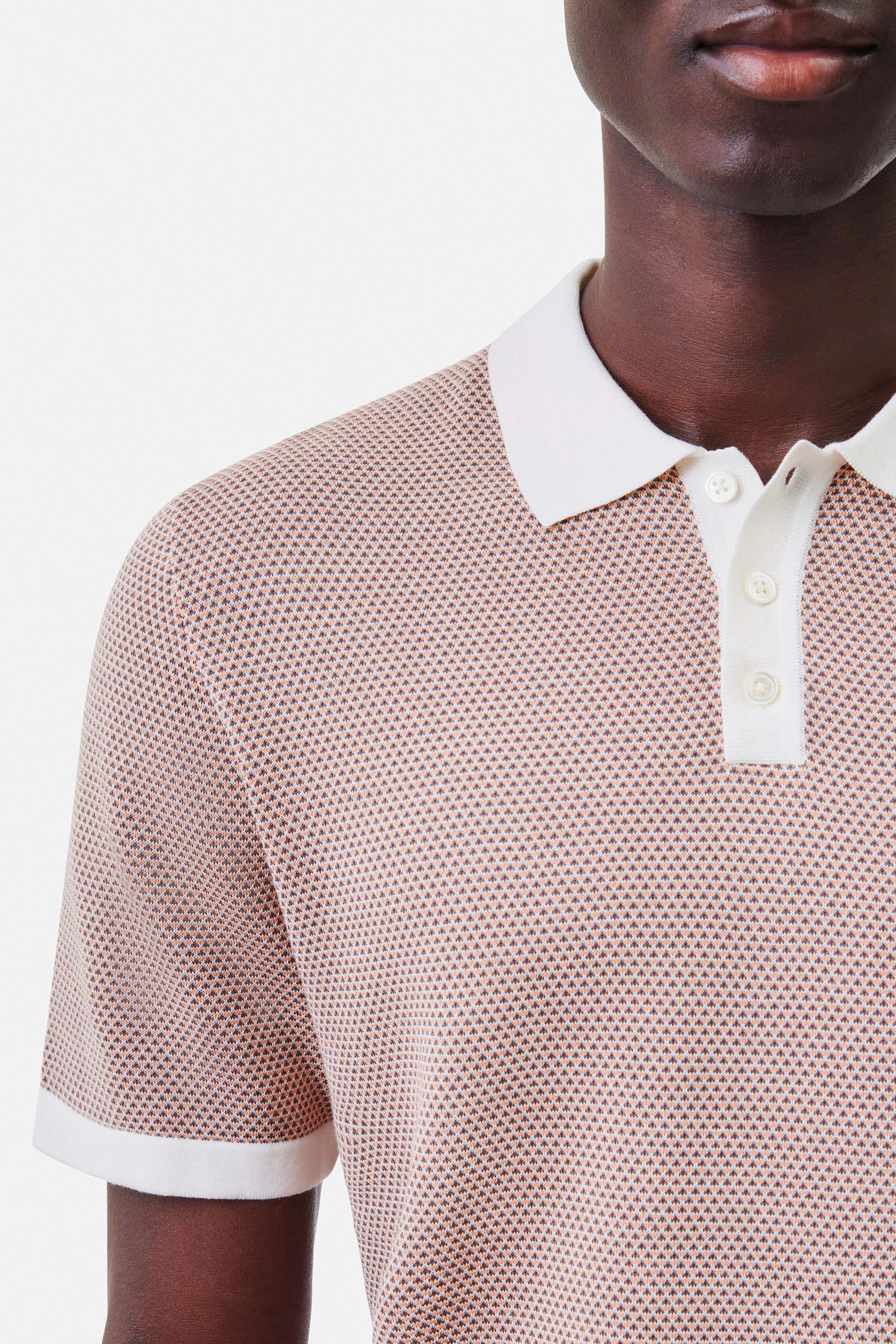 TRITON - Poloshirt in puur katoen - heren - oranje - Seitenansicht