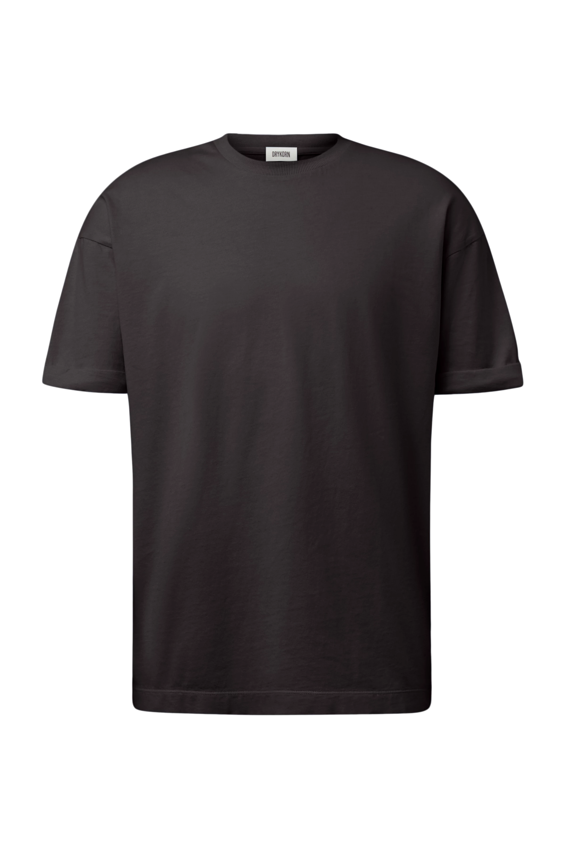 THILO - Relaxed fit T-shirt in soft cotton with washed look - men - brown - Freisteller Frontansicht