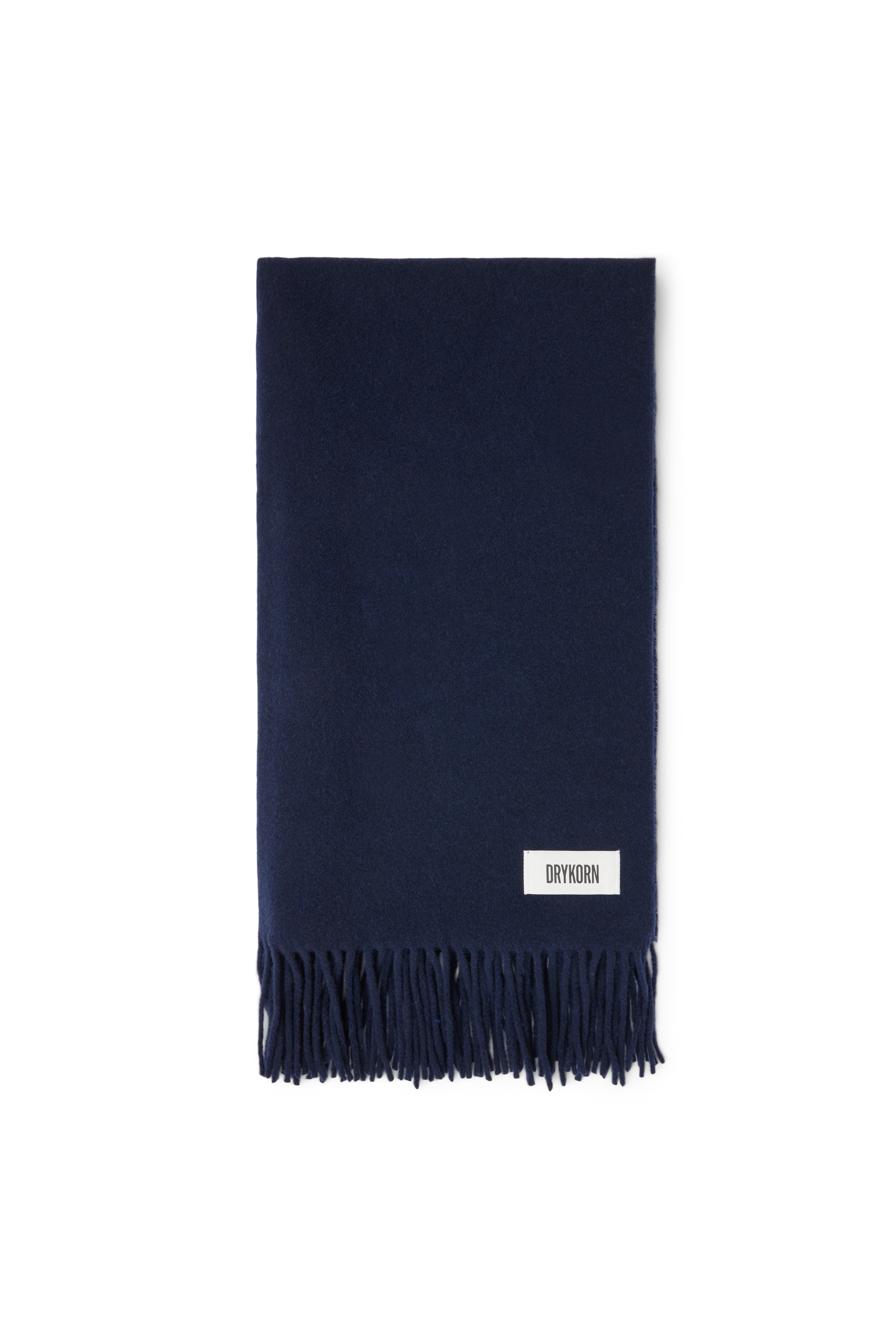 GAZE_4 - Schal in Wolltwill - Unisex - blau - Freisteller Frontansicht