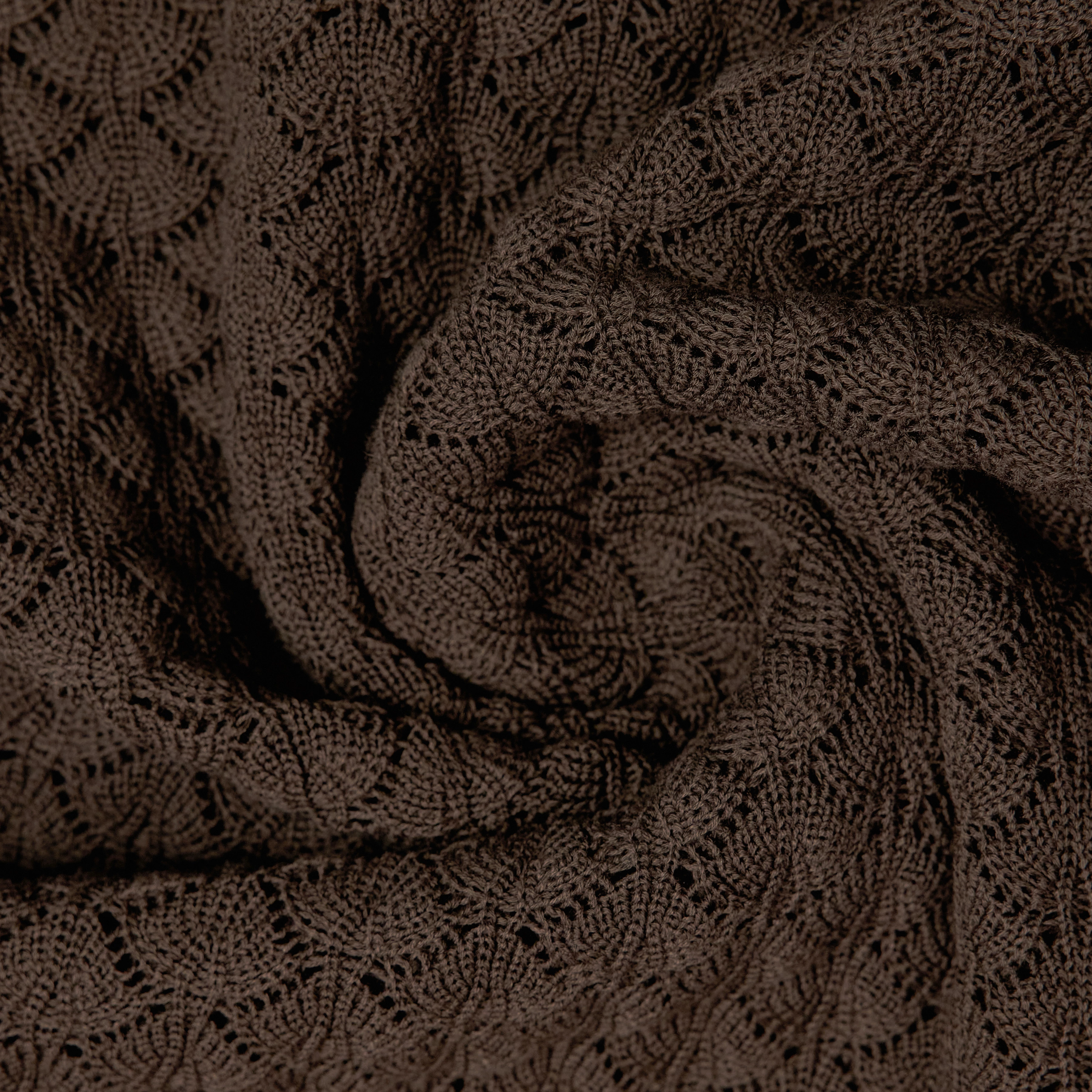 LOYSIELLA - Chemise en maille 100 % coton - women - marron - Materialbild (B2C)