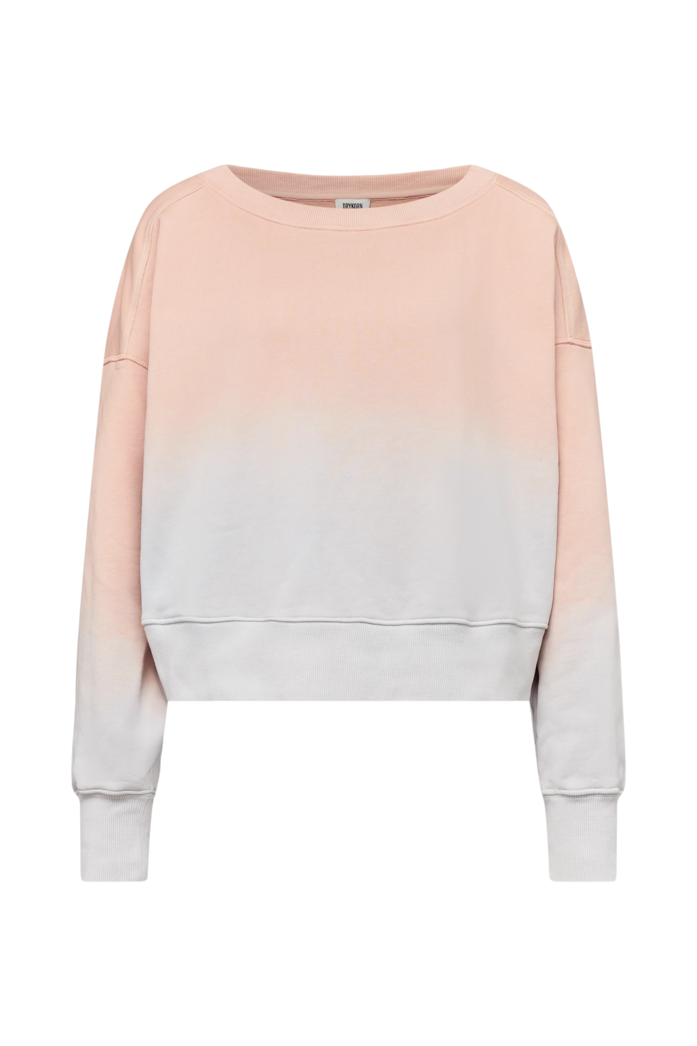 LEZY_P1 - Oversized sweatshirt van 100% katoen - dames - oranje - Freisteller Frontansicht