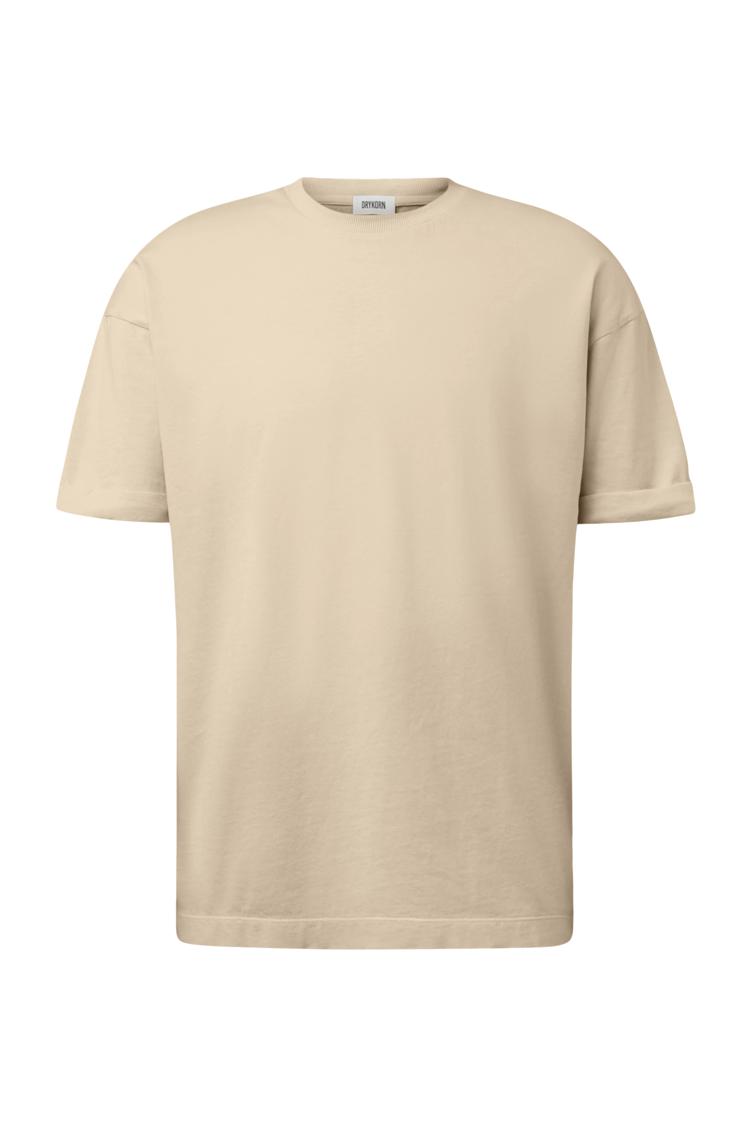 THILO - Relaxed Fit T-Shirt in softer Baumwolle und Washed Look - Herren - beige - Freisteller Frontansicht