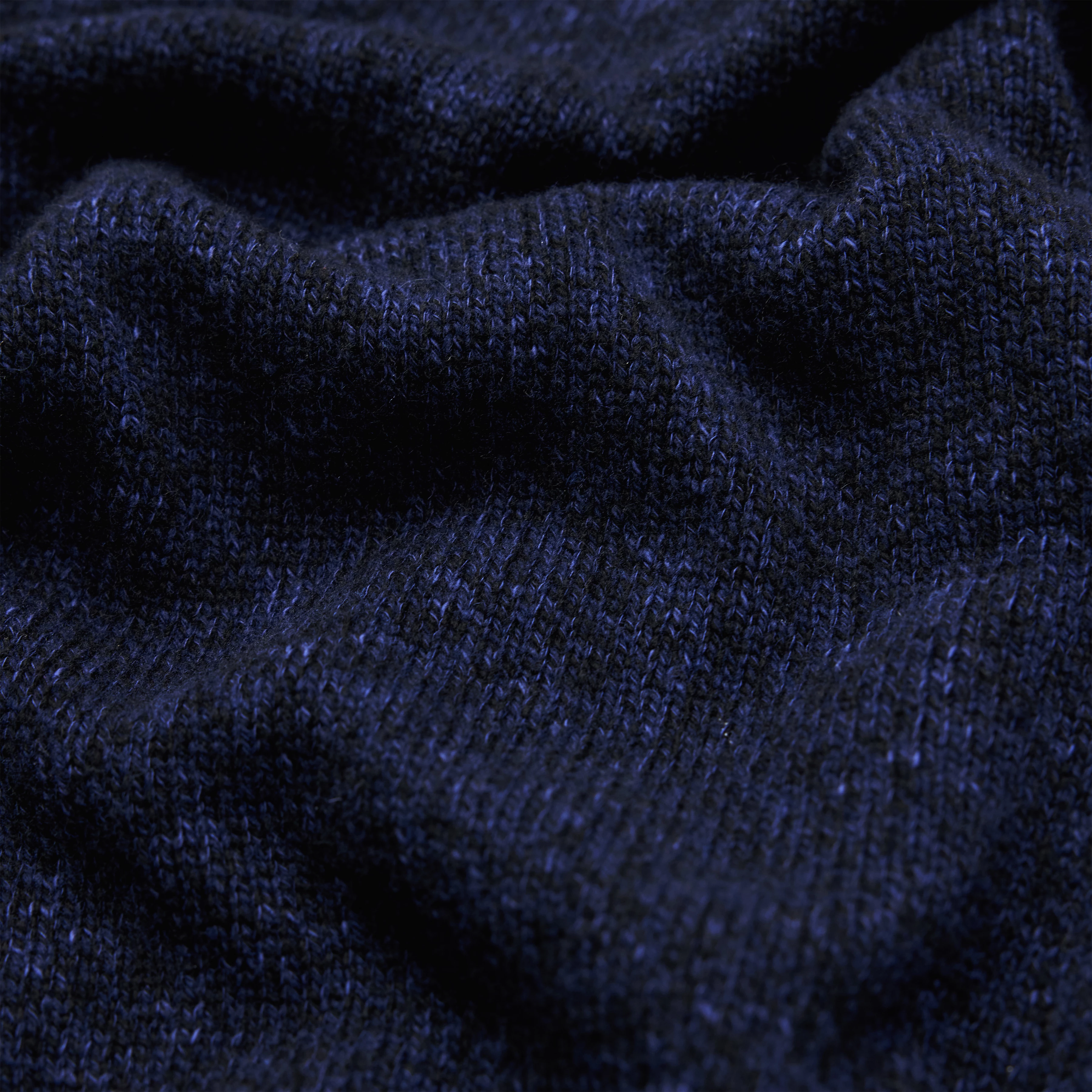 FIDA - Trui van wol-katoenmix - dames - blauw - Materialbild (B2C)