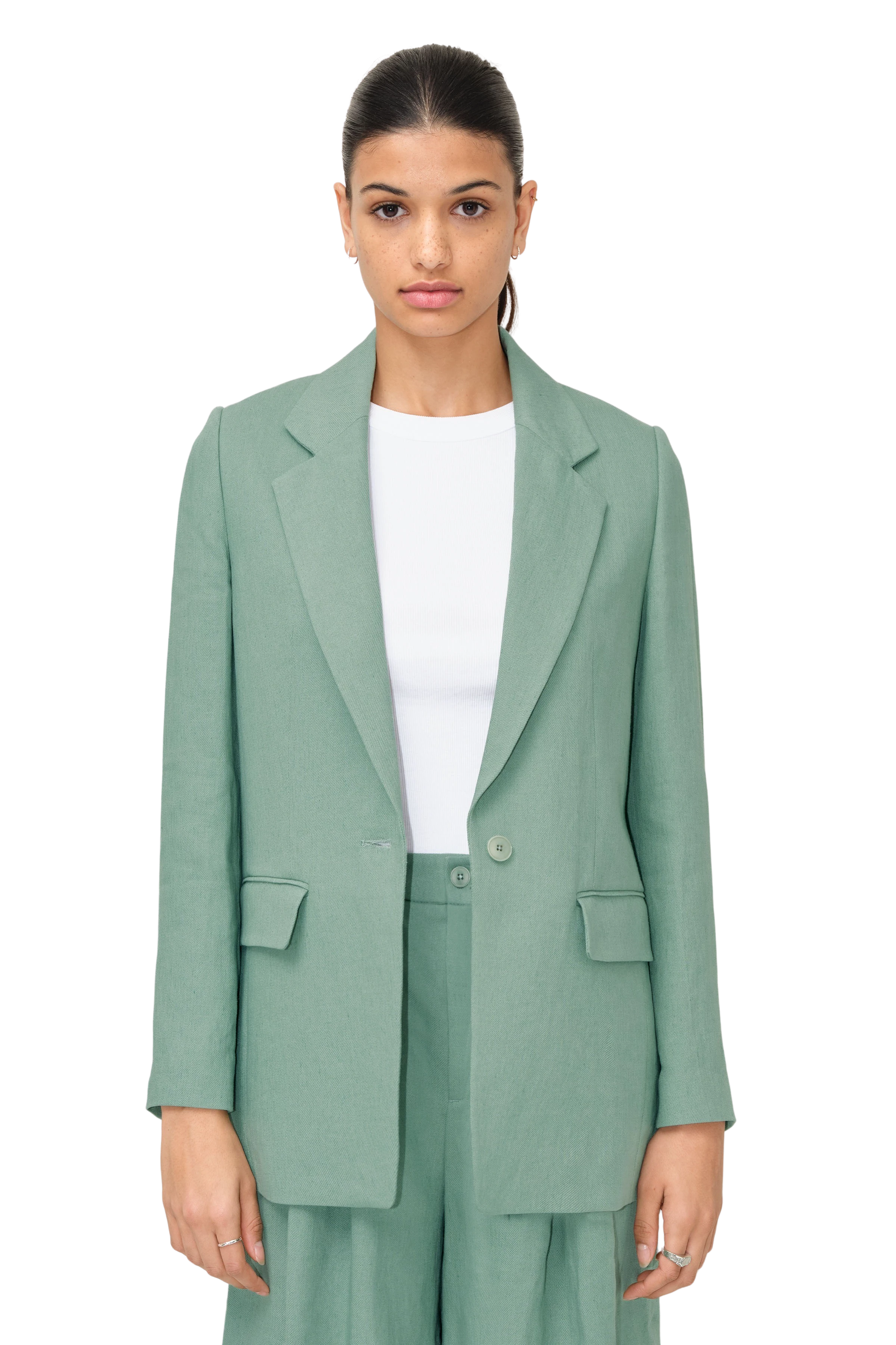 Women casual blazer GLENDALE in green from DRYKORN