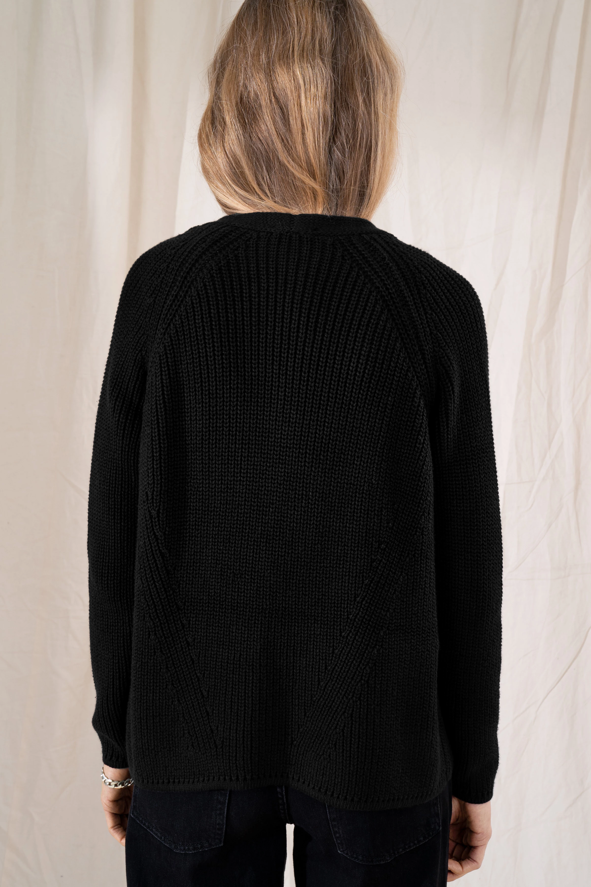 DRENA - cardigan - women - black - Rückansicht