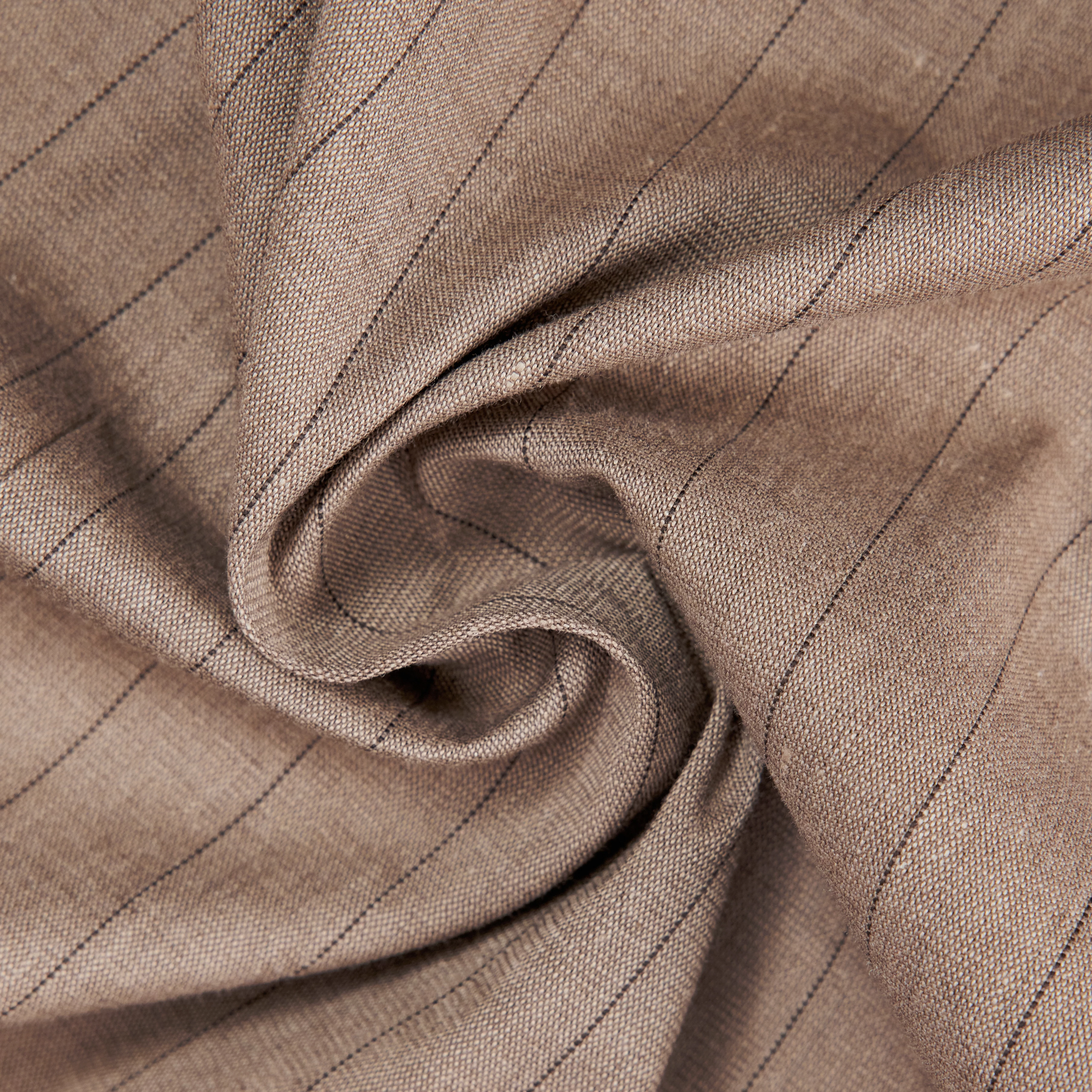MALIGO - Veste croisée en mélange de viscose - men - marron - Materialbild (B2C)