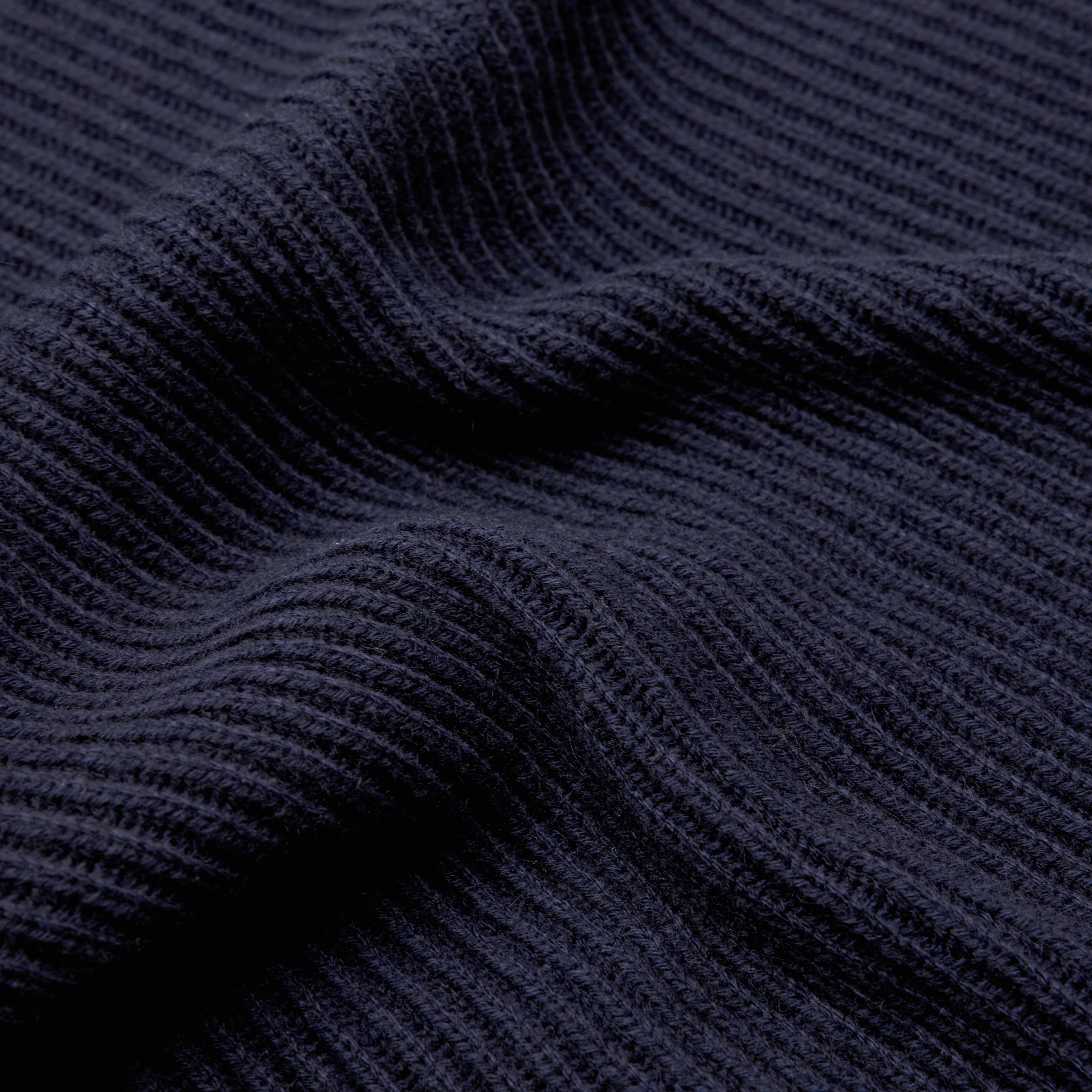 ARVID - Rollkragenpullover in Woll-Alpakamix - Herren - blau - Materialbild (B2C)