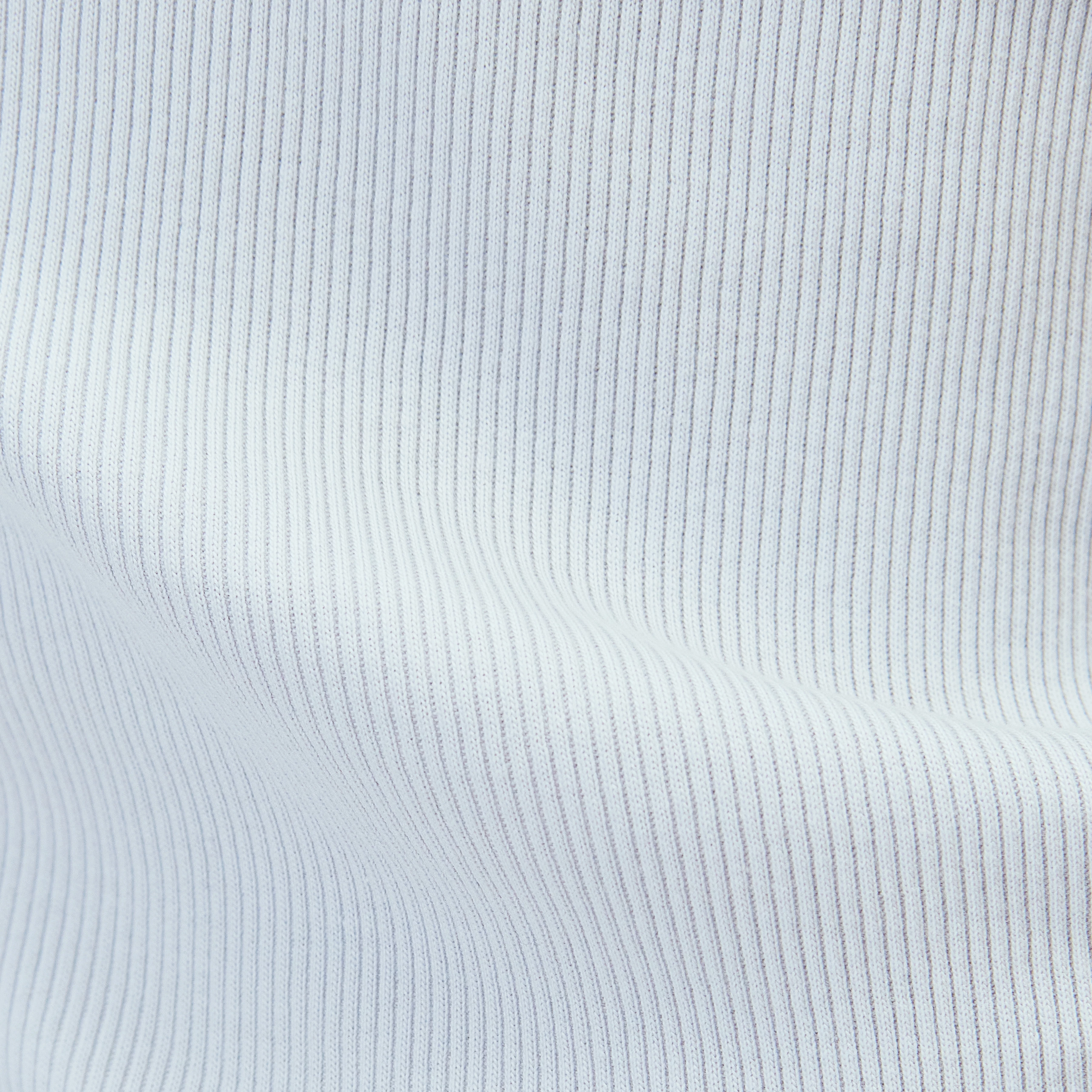 OLINA - Tanktop mit Rundhals in Baumwoll-Rippe - Damen - blau - Materialbild (B2C)