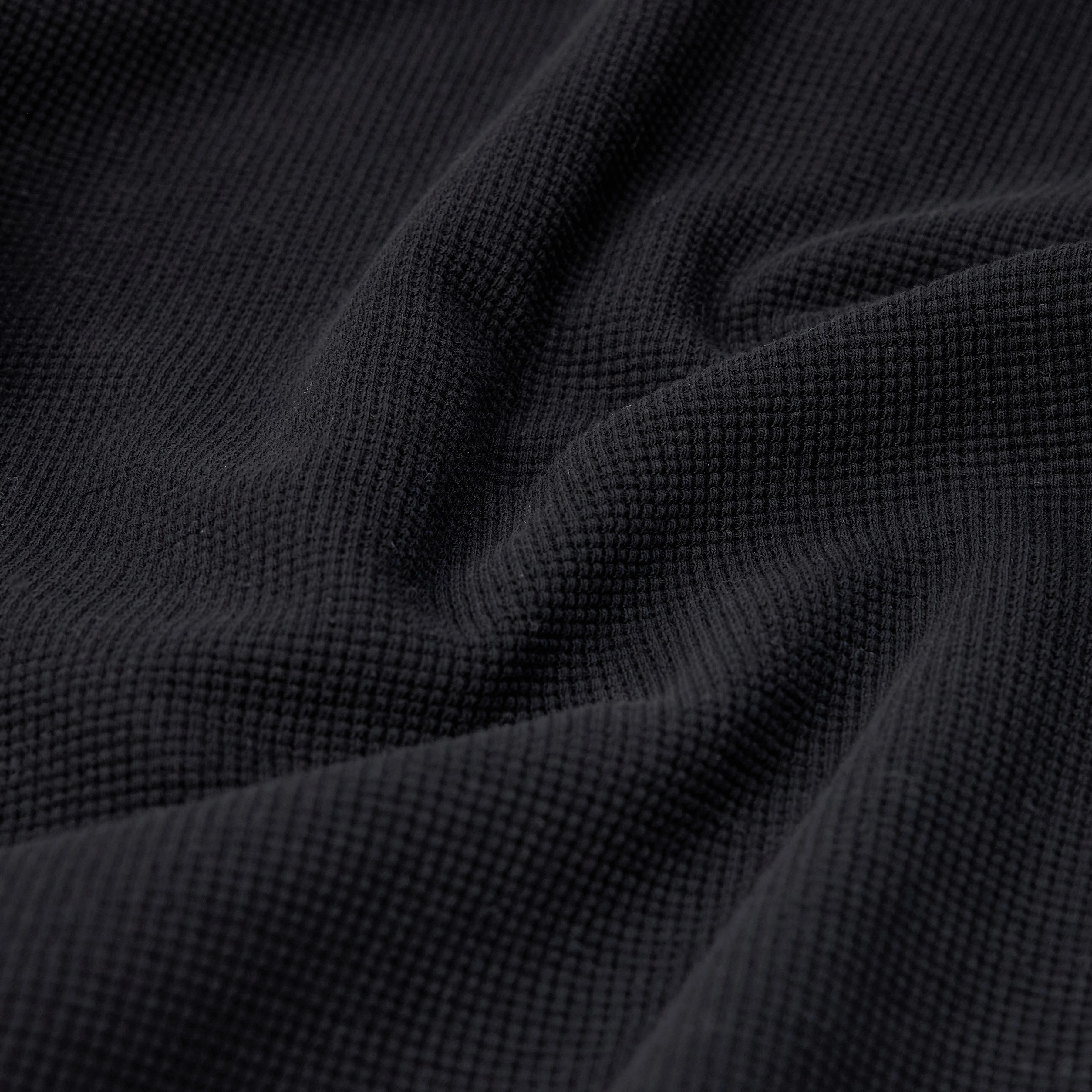 KILANO - Long-sleeved top with button placket in textured fabric - men - Natural Aluminium - Materialbild (B2C)