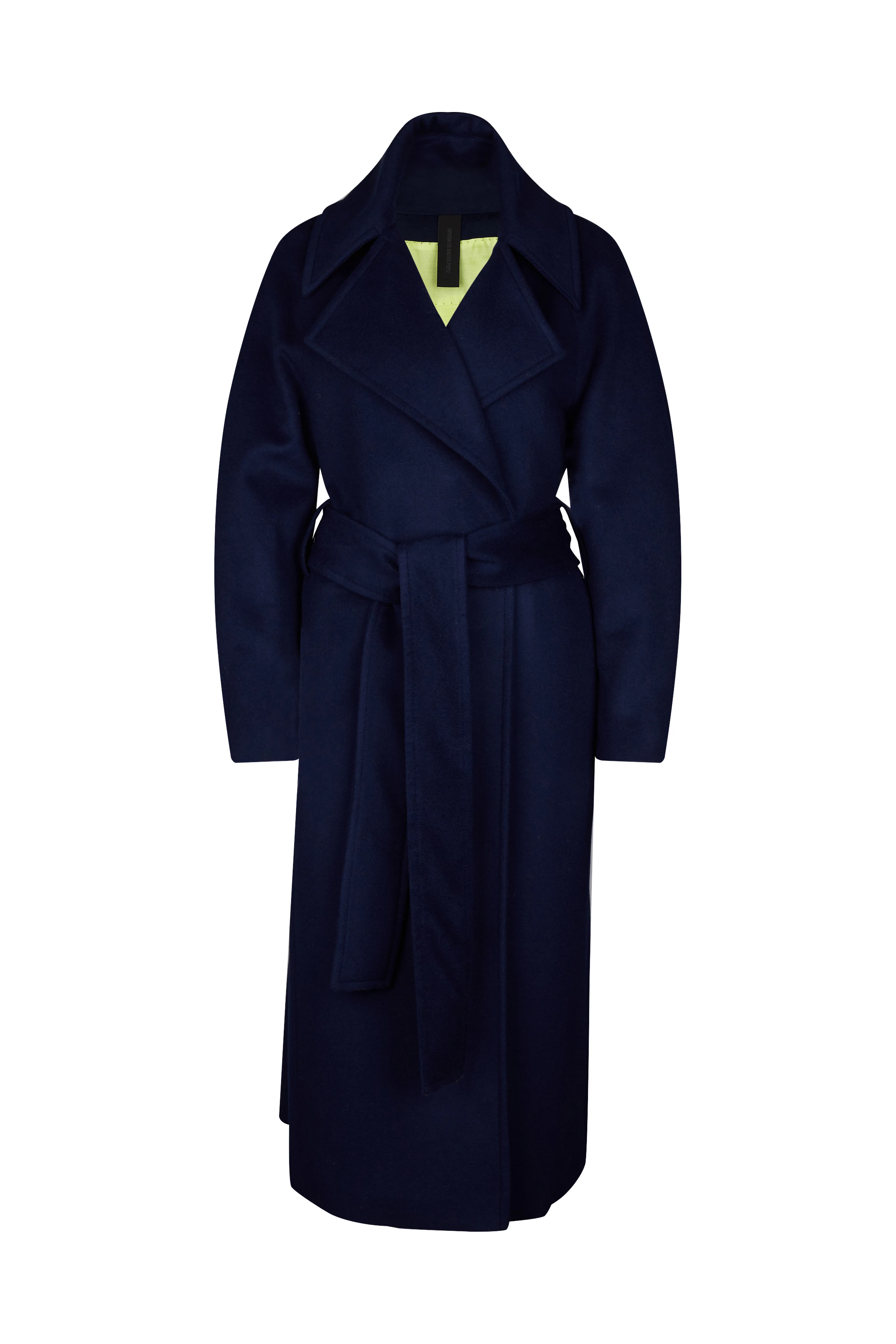 ALPERTON_2 - Mantel in Kaschmir-Mischung - Damen - blau - Freisteller Frontansicht