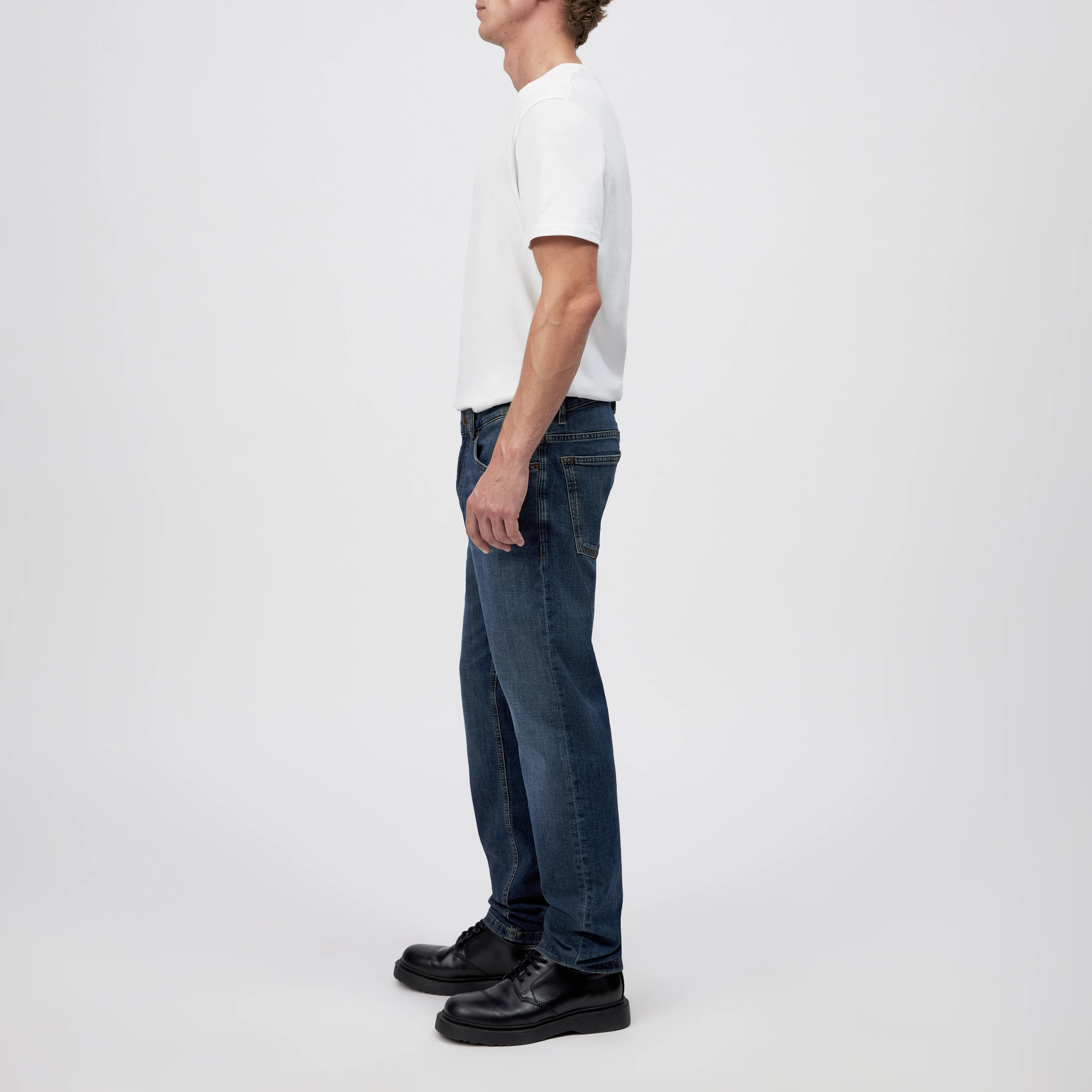 RICC - Jean slim en denim bleu moyen - men - bleu - Seitenansicht