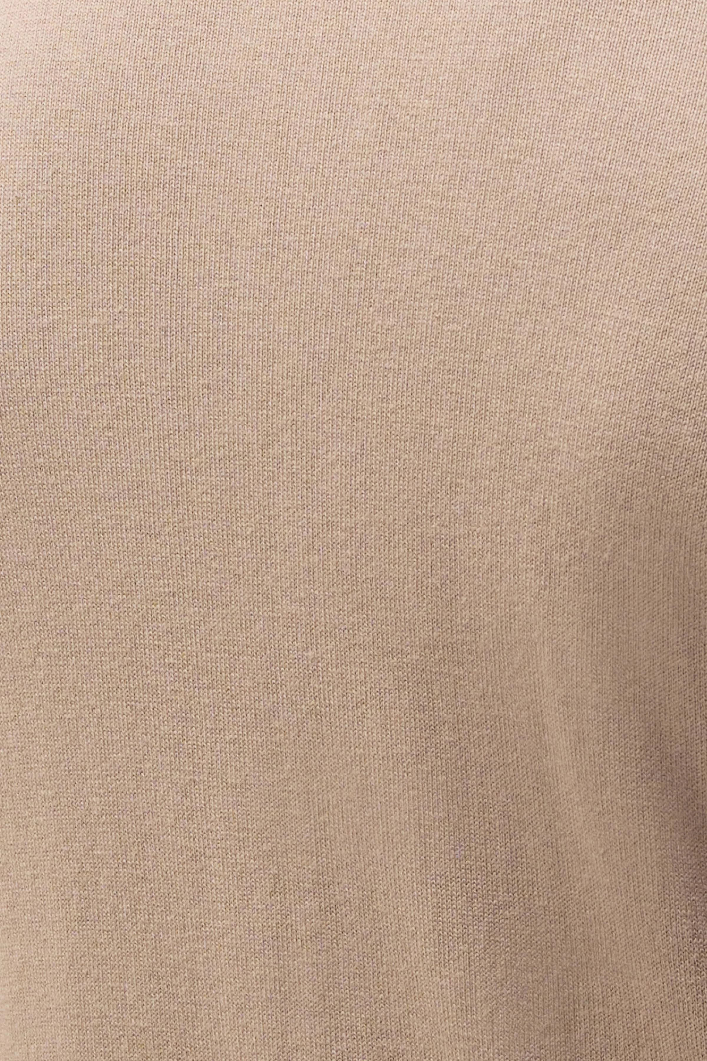 ANTONIO - Softe Basic Zip-Jacke - Herren - braun - Detailansicht am Model