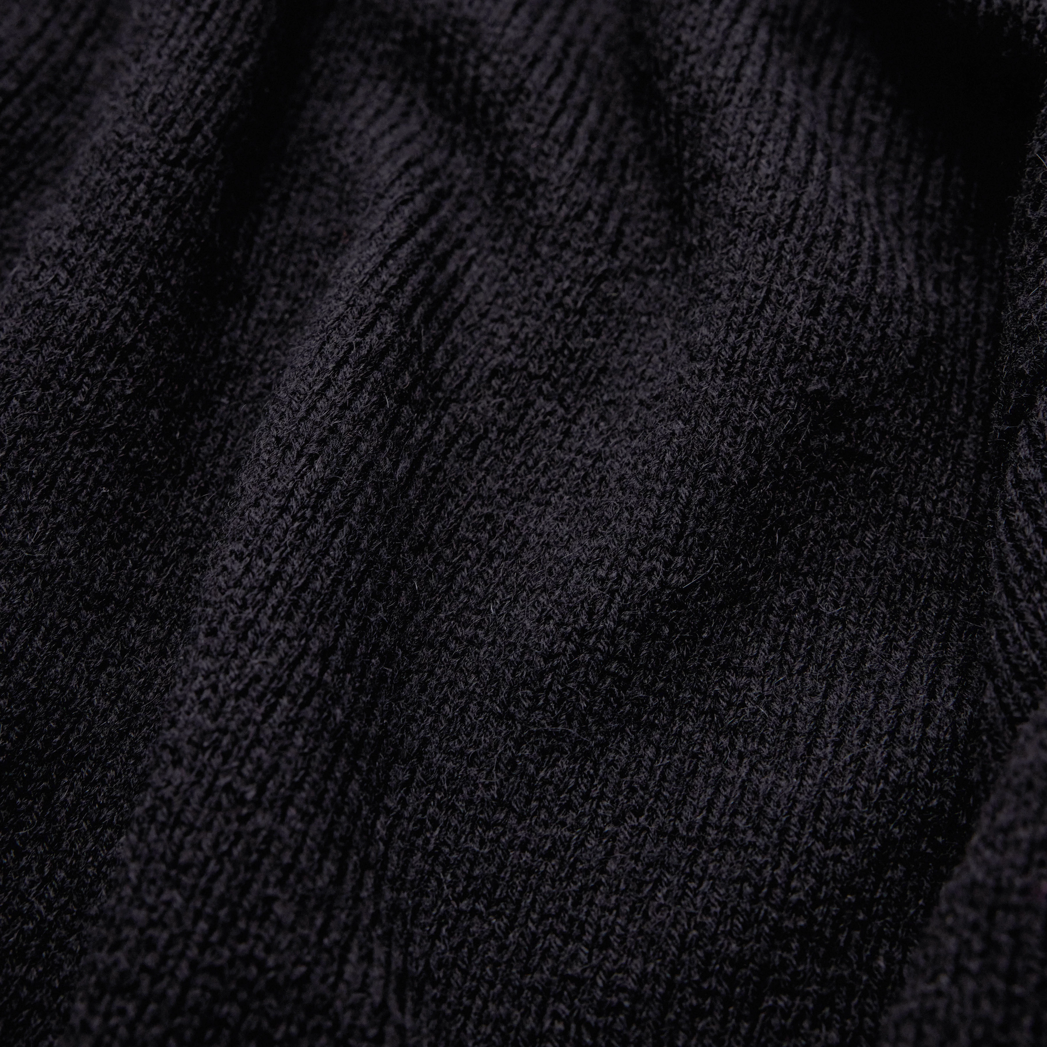 MALIO - Rundhalspullover in Woll-Alpakamix - Herren - schwarz - Materialbild (B2C)