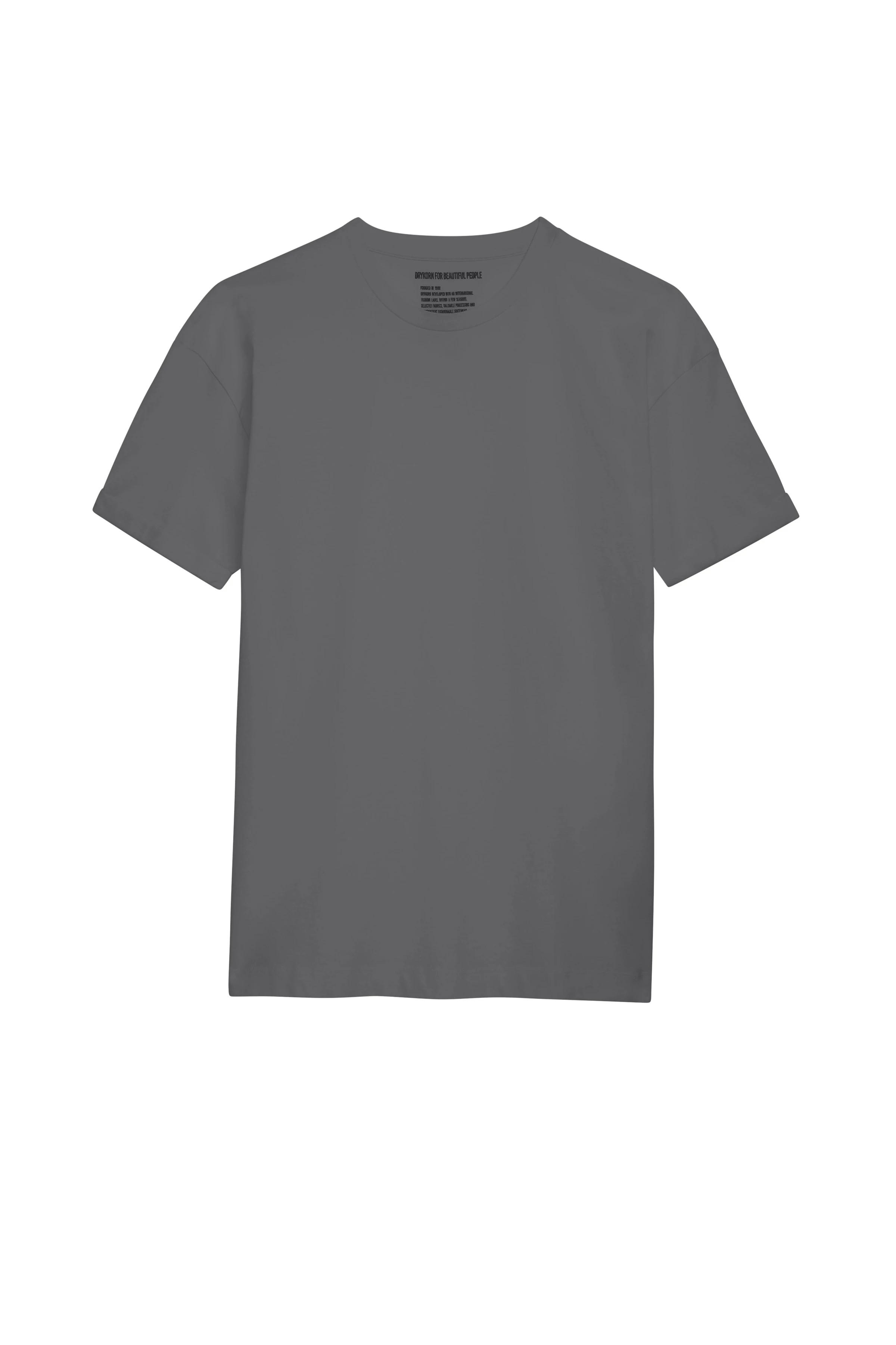 THILO - oversized pure cotton t-shirt - men - grey - Freisteller Frontansicht
