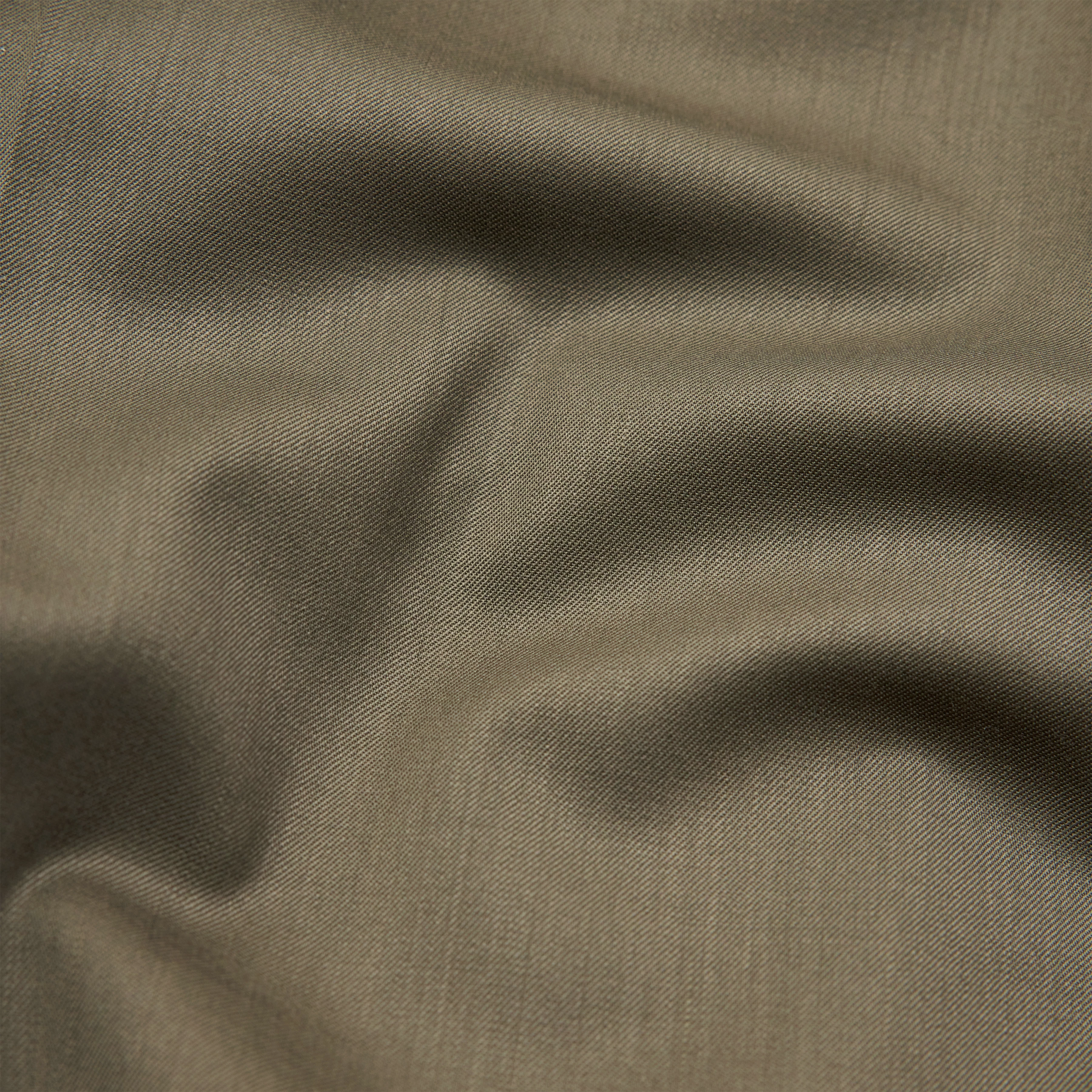 RUSTLE - Broek met bandplooien in twill - dames - groen - Materialbild (B2C)