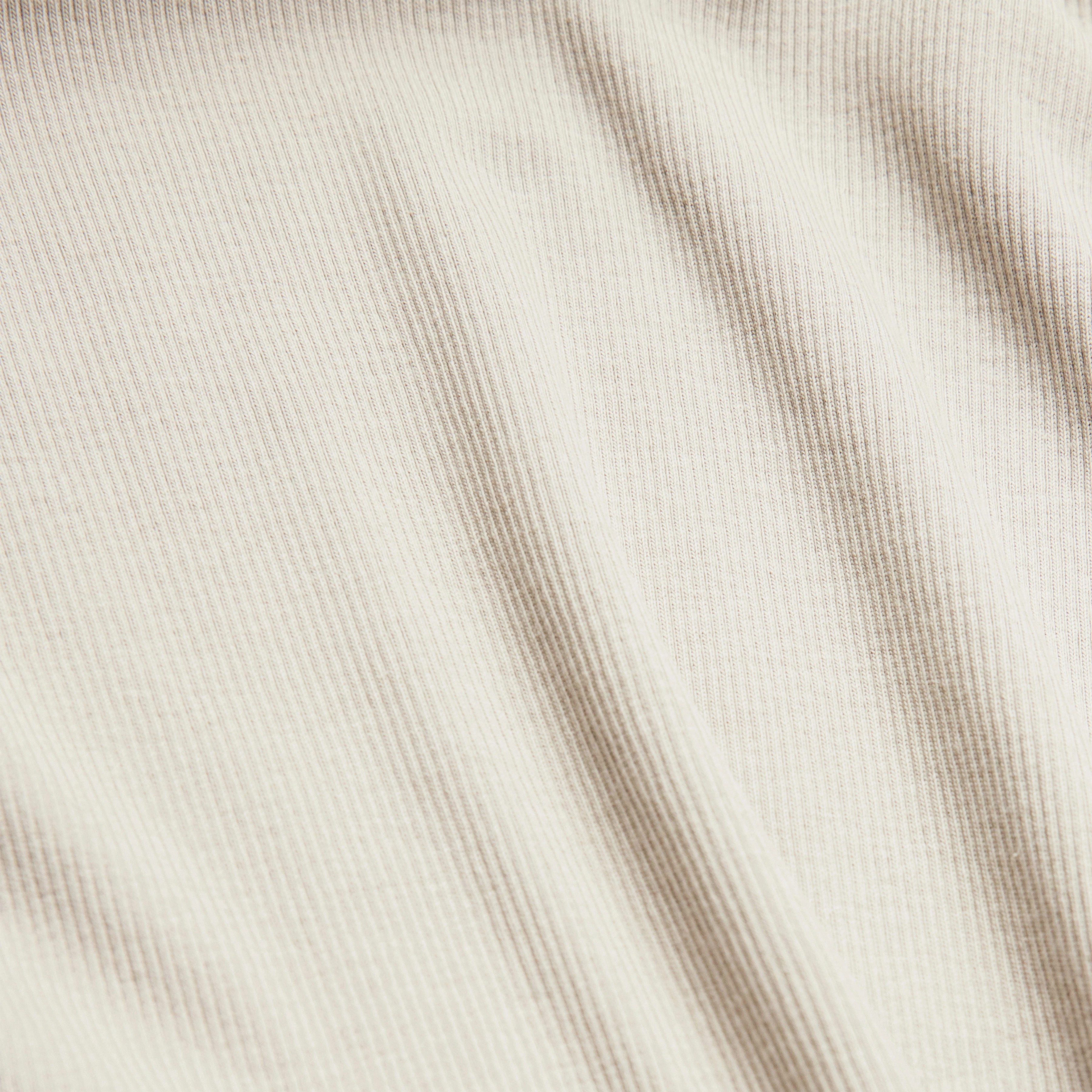 KOALE - Slim-fit T-shirt in cotton rib - women - beige - Materialbild (B2C)