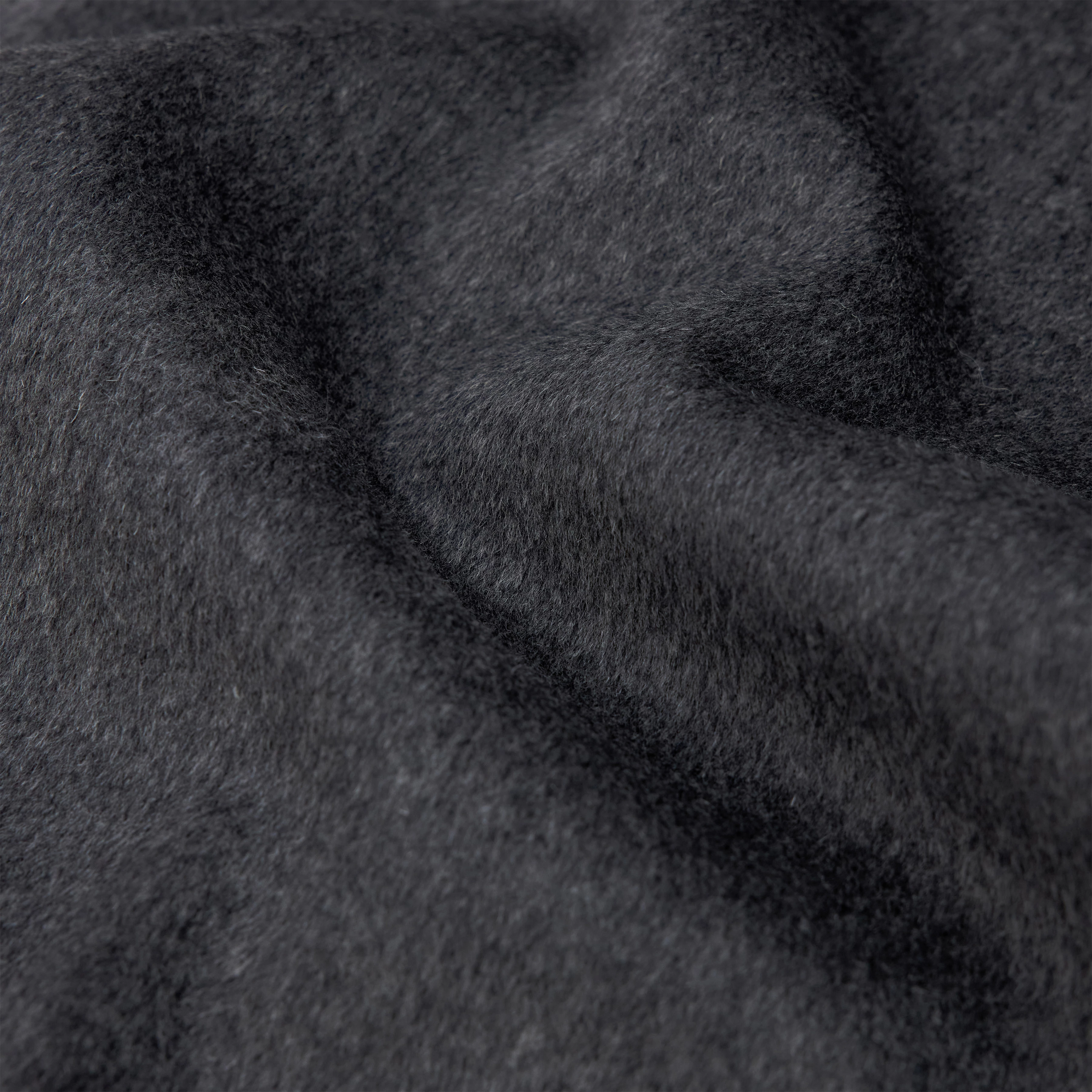 JARI - Scarf in double-faced wool - unisex - grey - Materialbild (B2C)