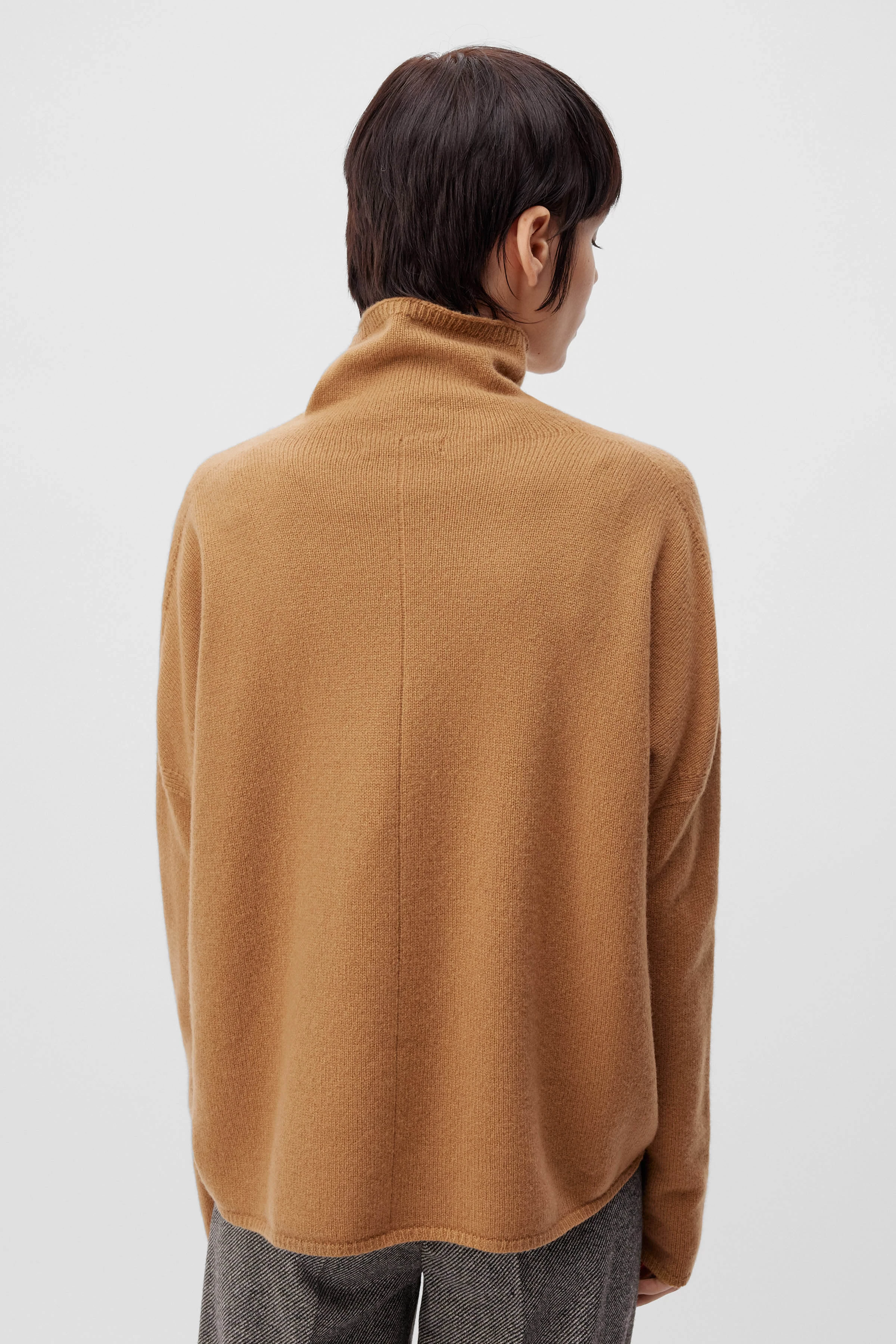 LIORA - coltrui van scheerwol - dames - bruin - Rückansicht