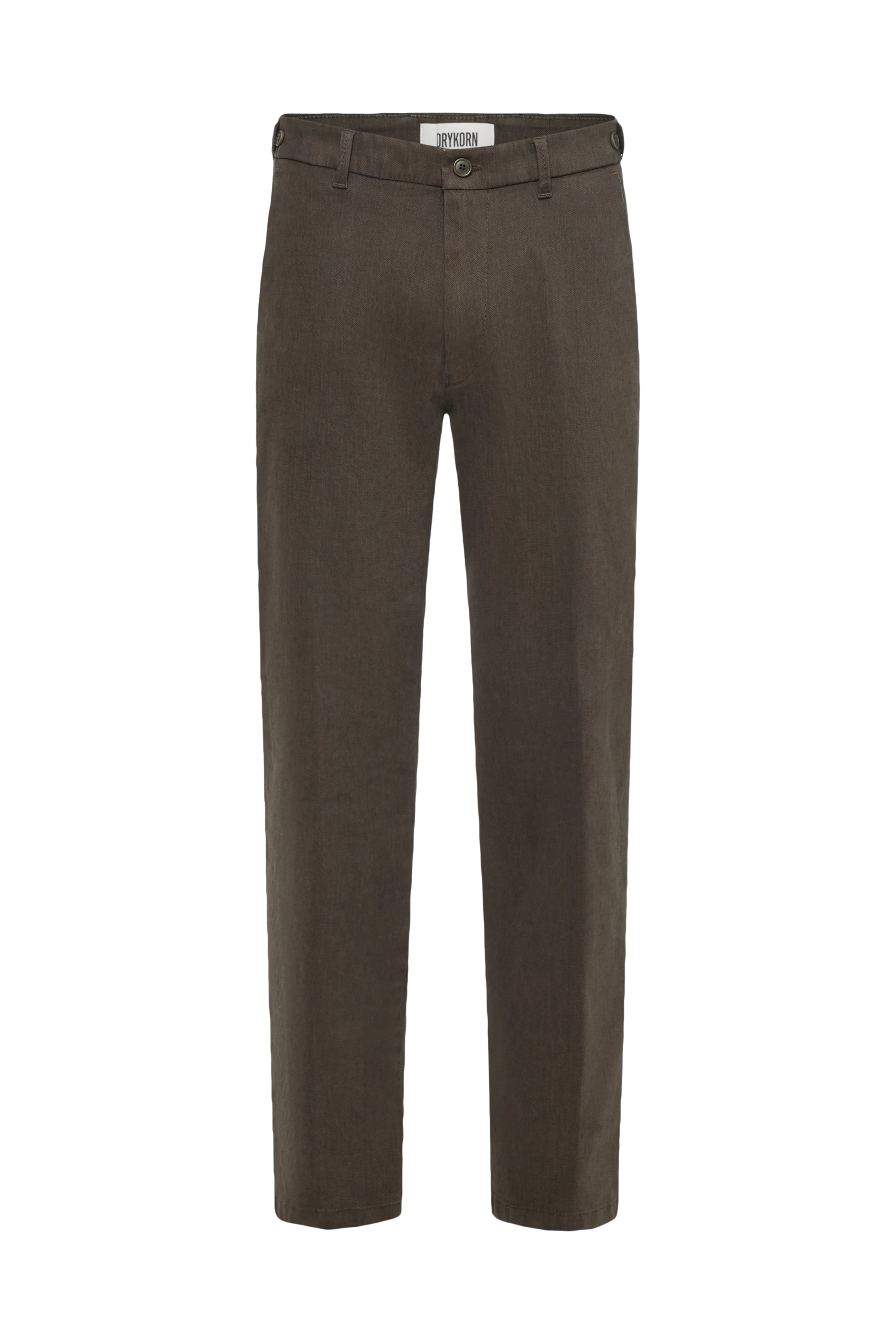 FAGO - Modern chinos in cotton blend - men - brown - Freisteller Frontansicht
