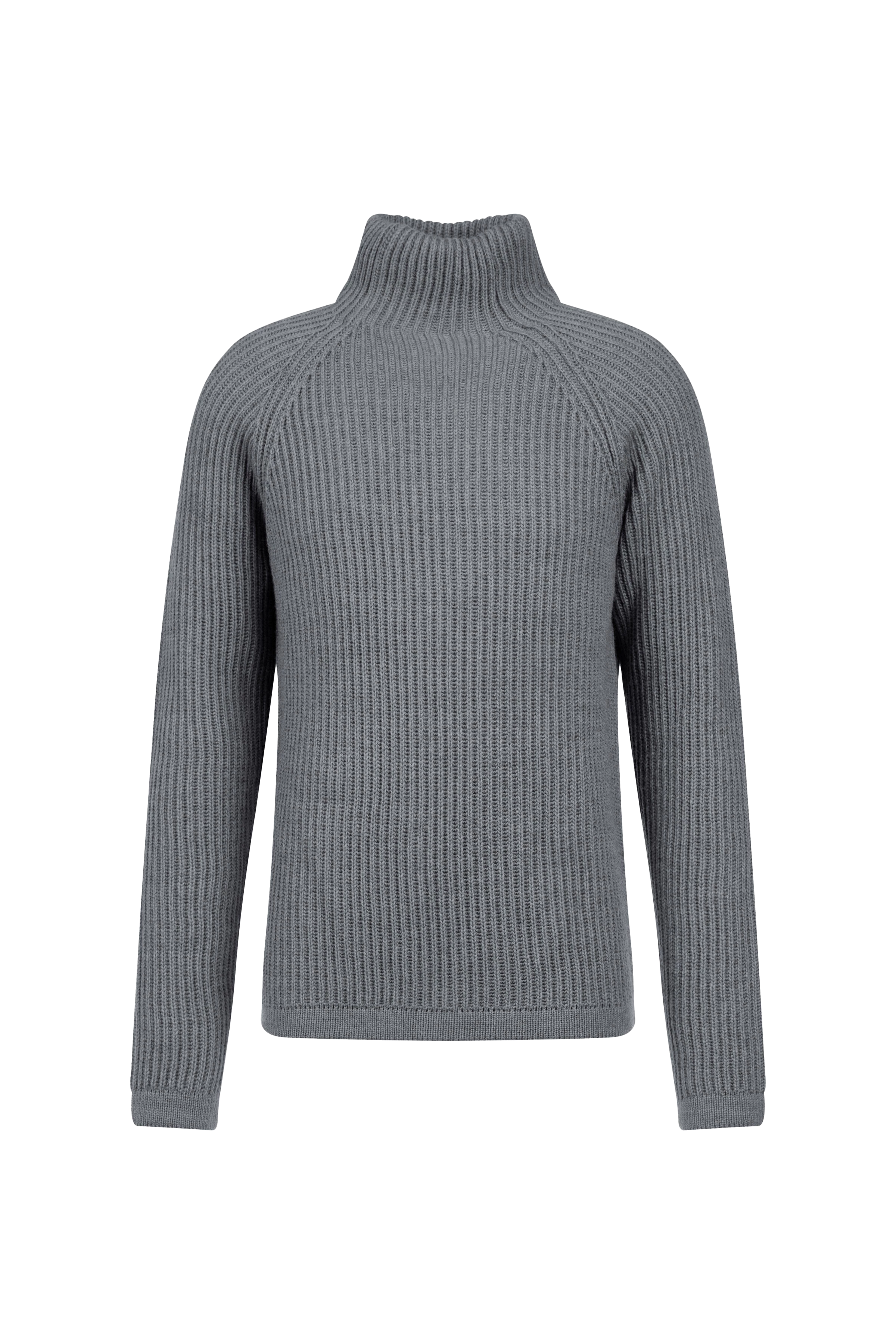 ARVID - Rollkragenpullover in Woll-Alpakamix - Herren - grau - Freisteller Frontansicht