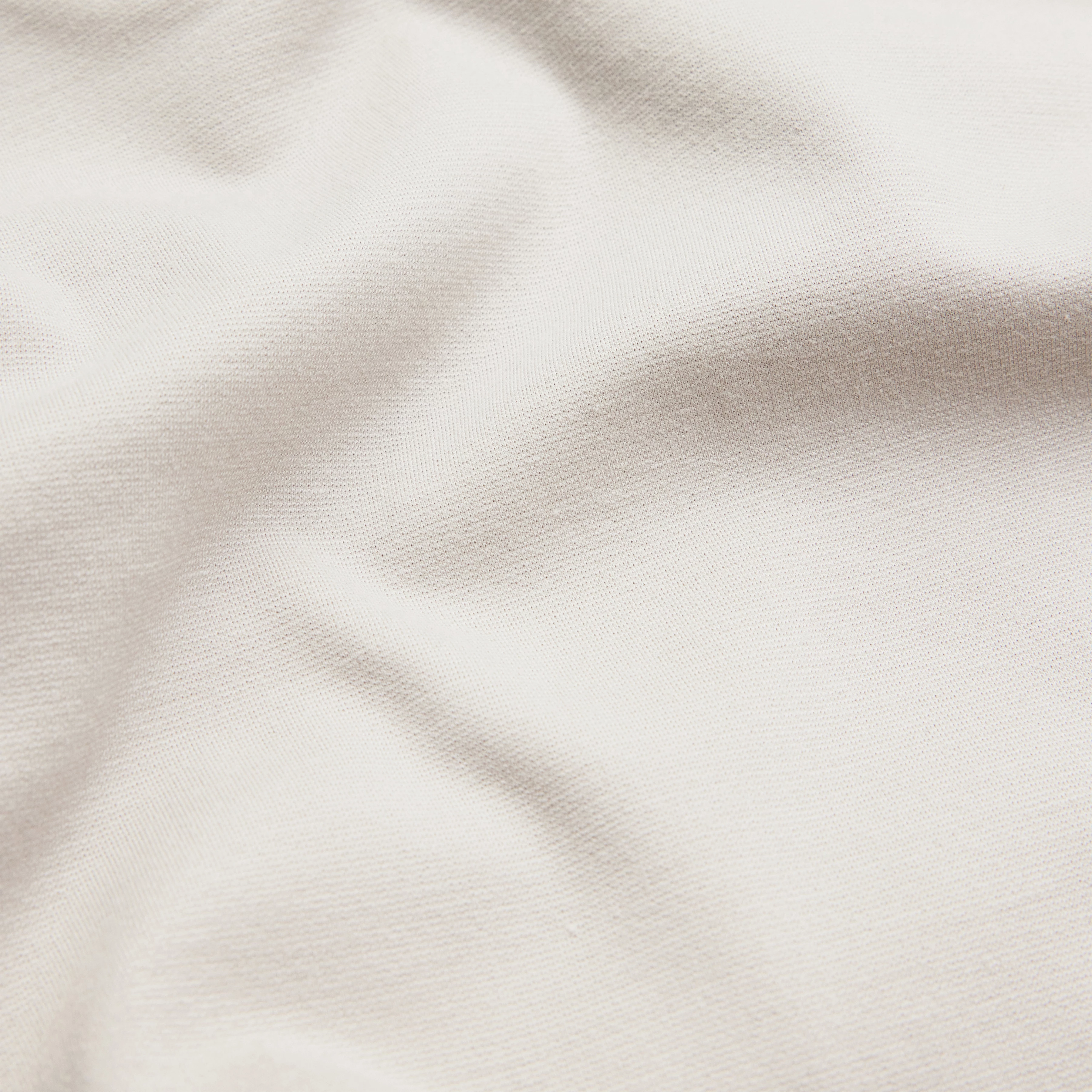 DESK - Trousers with barrel legs in jersey - women - beige - Materialbild (B2C)