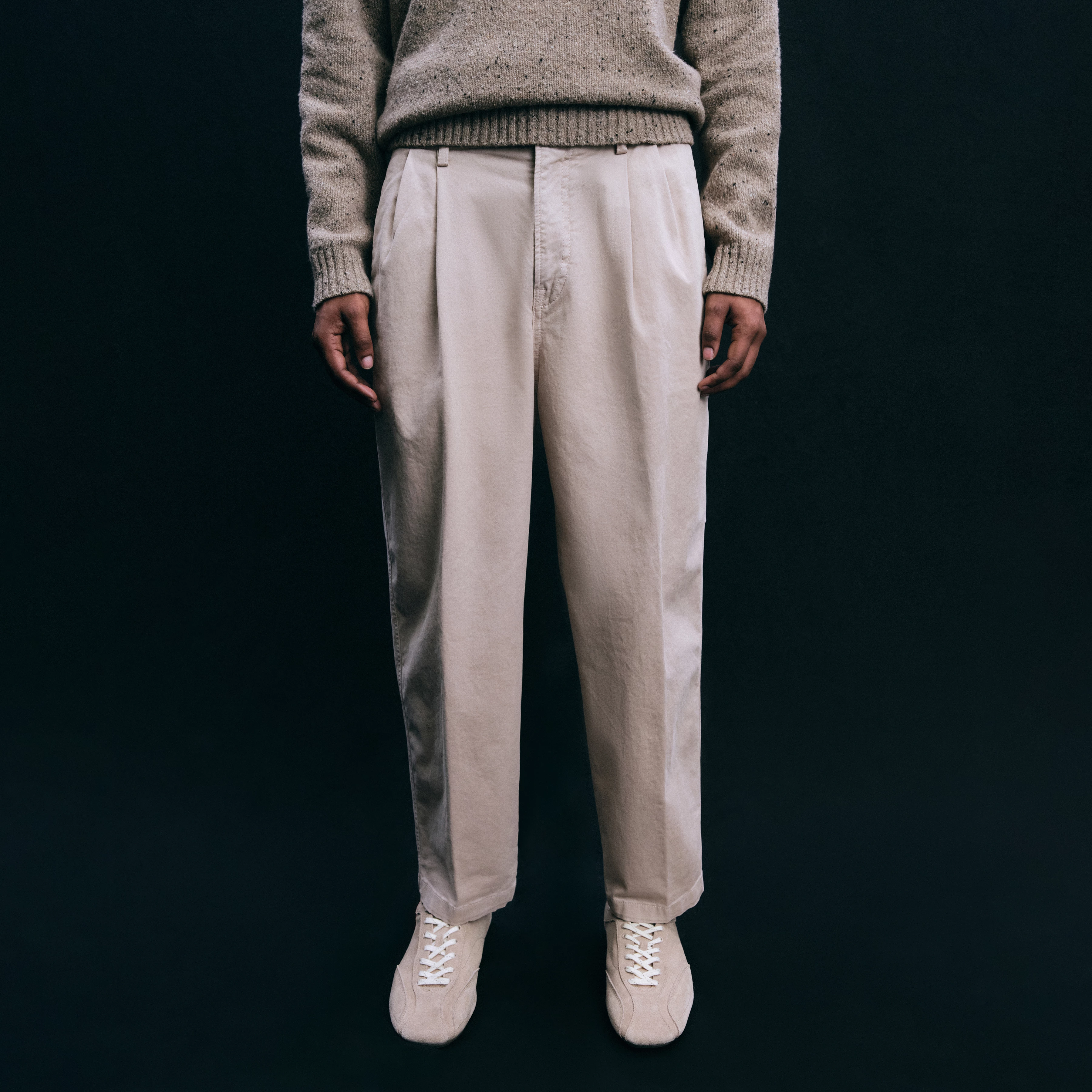 KARYKO - Chino in softer Baumwoll-Qualität - Herren - beige