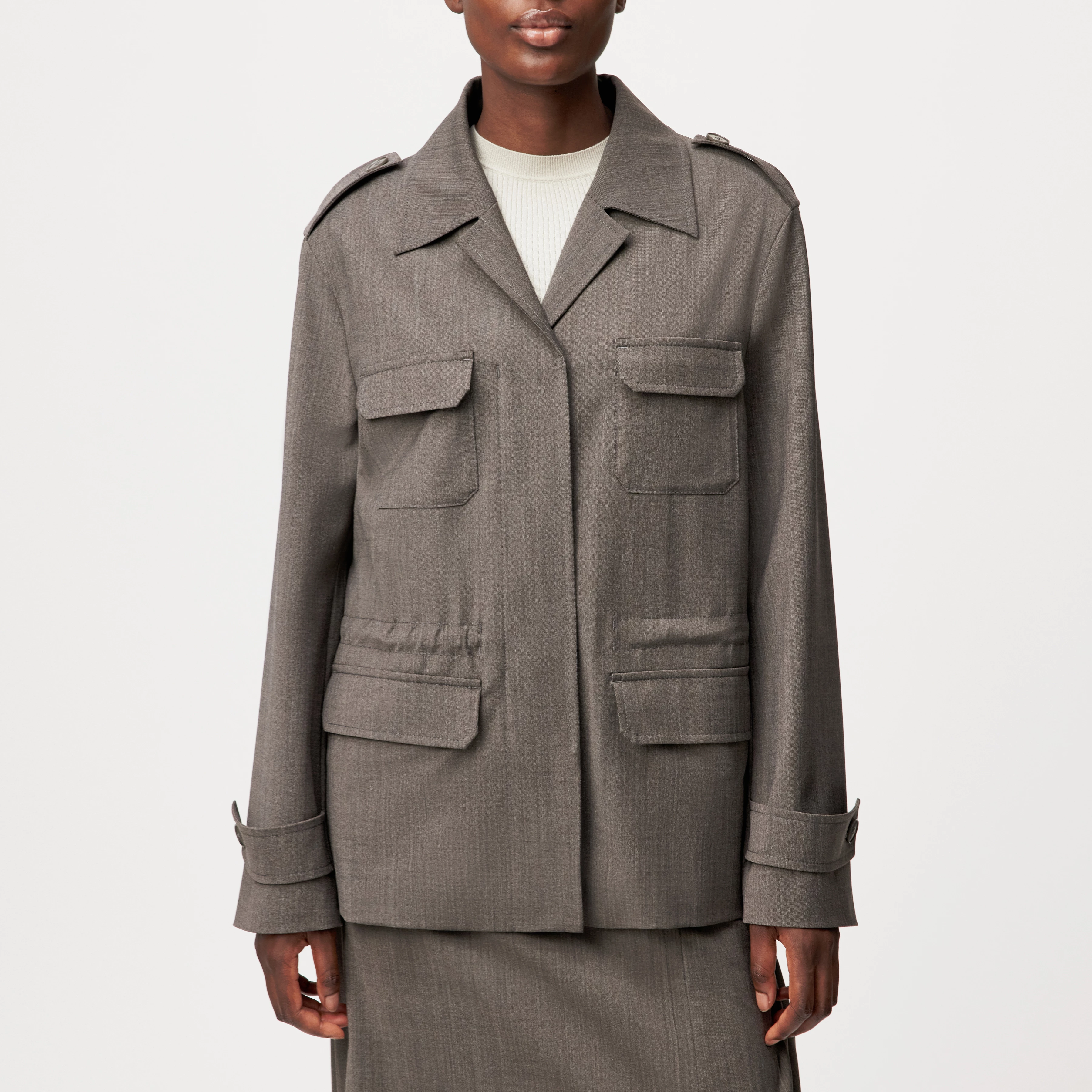 BODNEY - Field Jacket in Bi-Stretch - Damen - braun - Frontansicht