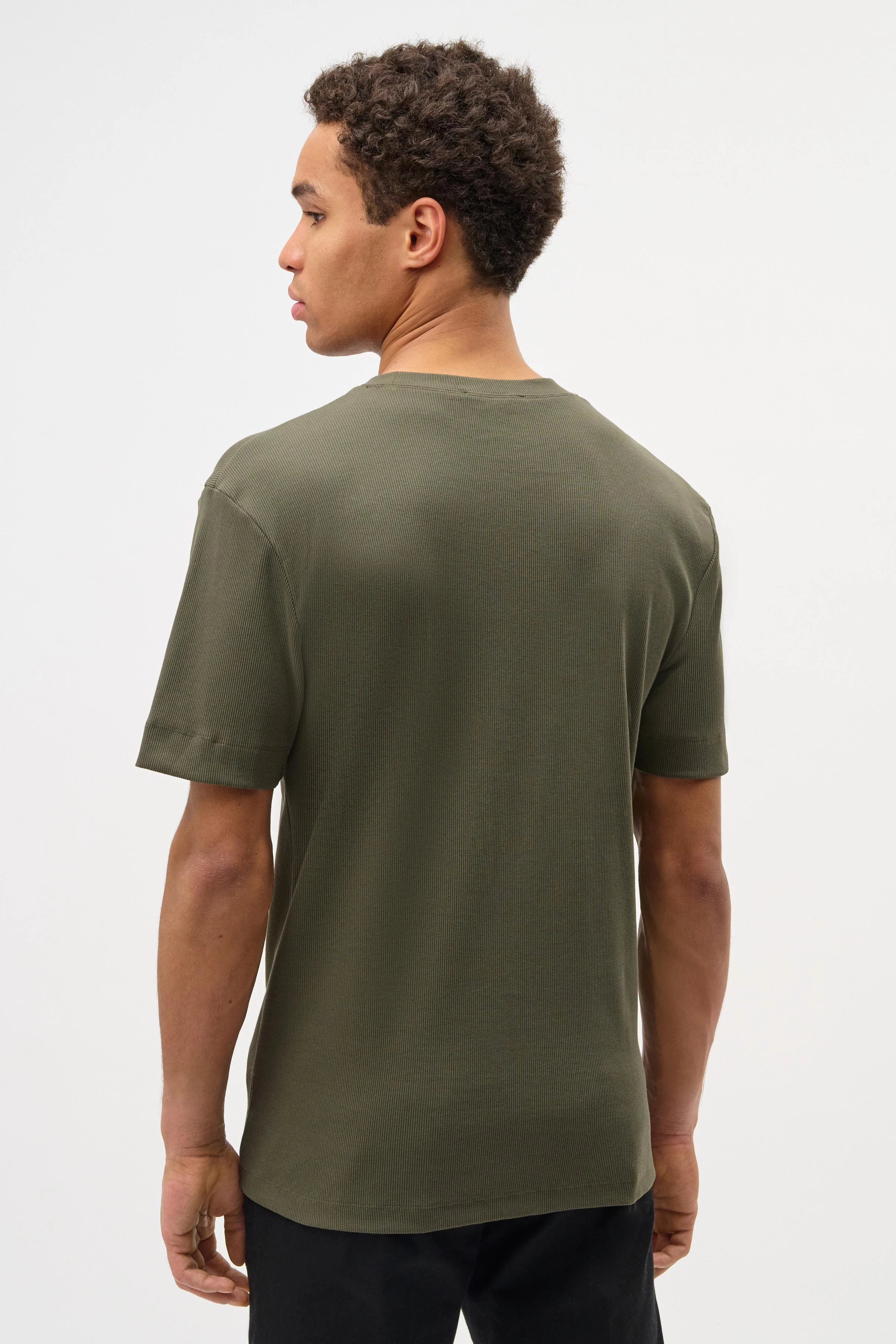 RAPHAEL - T-Shirt in Baumwolle - Herren - grün - Rückansicht