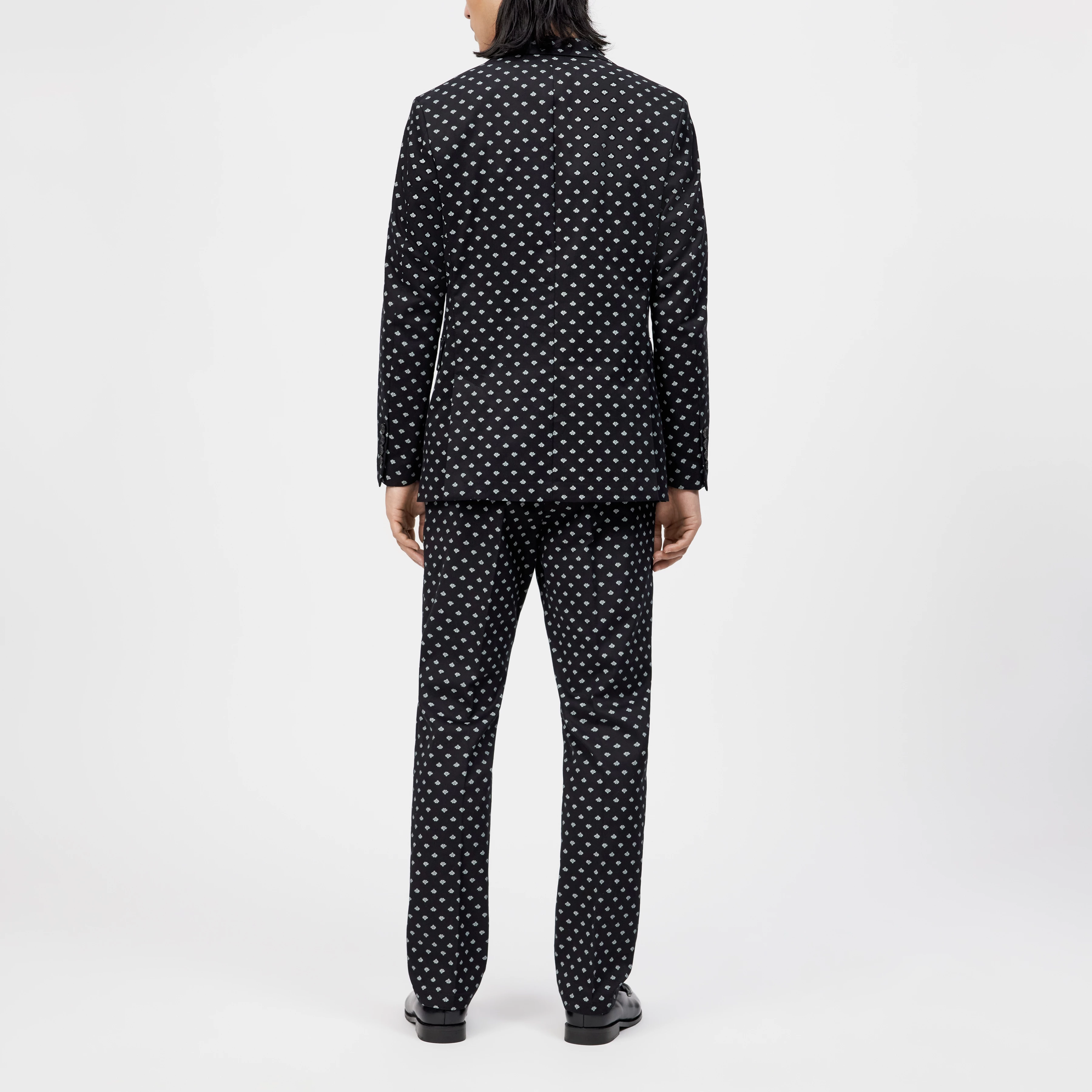 JACATO - Dinner jacket in cotton blend - men - Natural Aluminium - Rückansicht