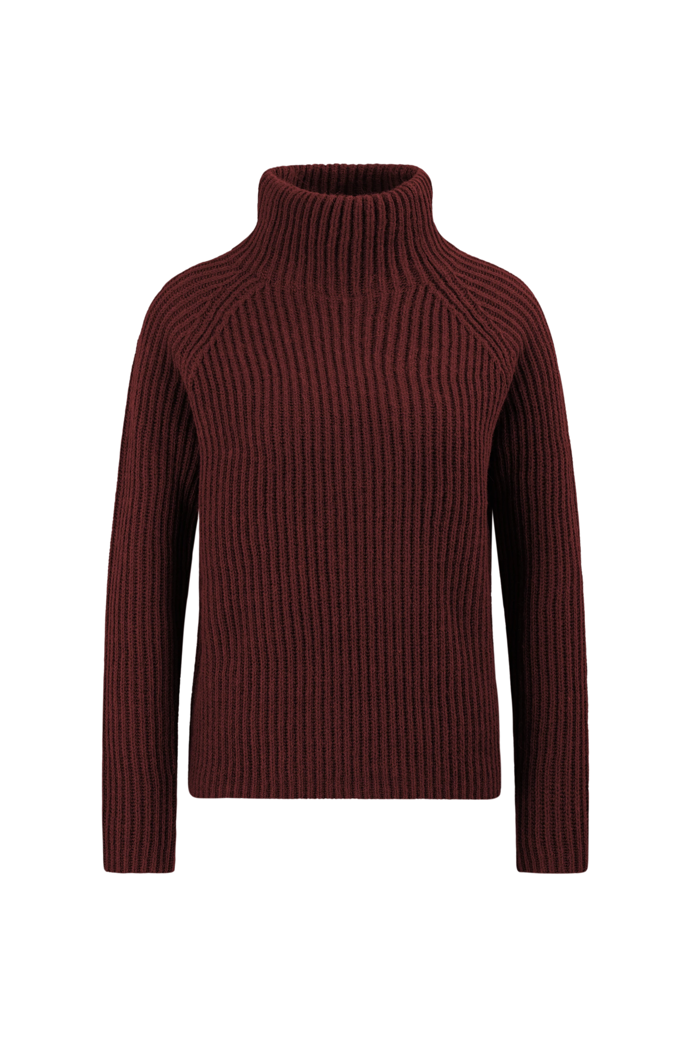 ARWEN - Turtleneck jumper in wool and alpaca blend - women - red - Freisteller Frontansicht