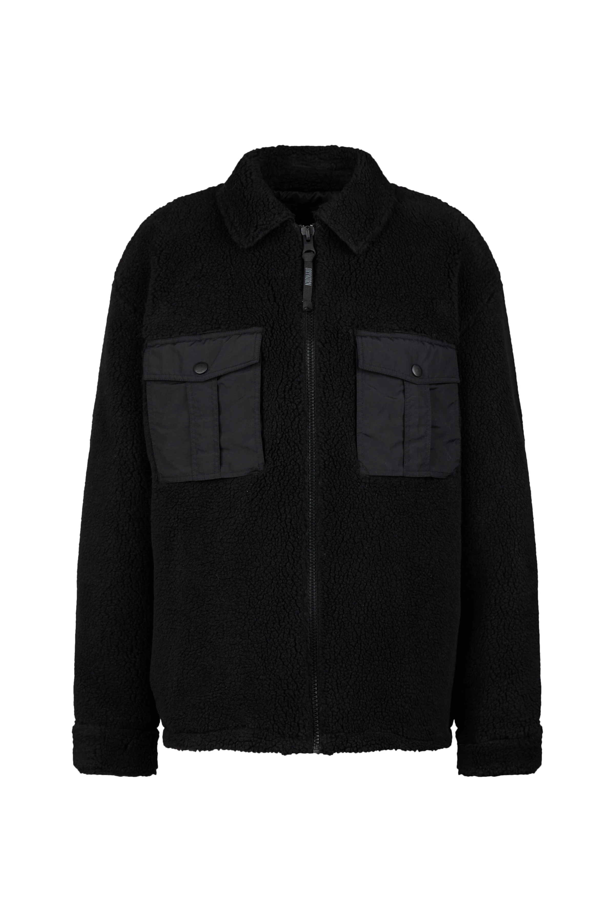 LEENO - Teddy Jacke - Herren - schwarz - Freisteller Frontansicht