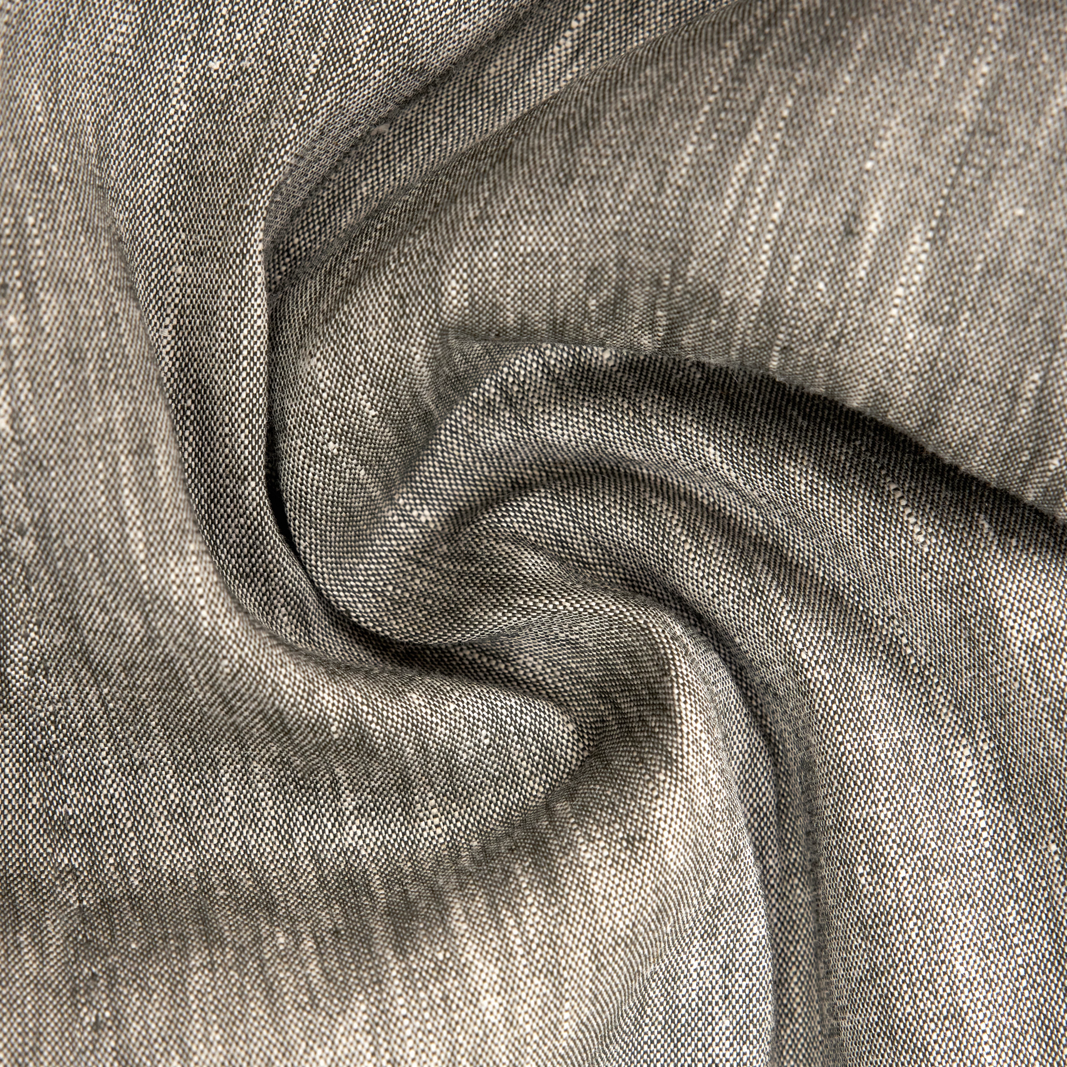 CHASY - Casual bukser med læg i hørmix - men - grøn - Materialbild (B2C)