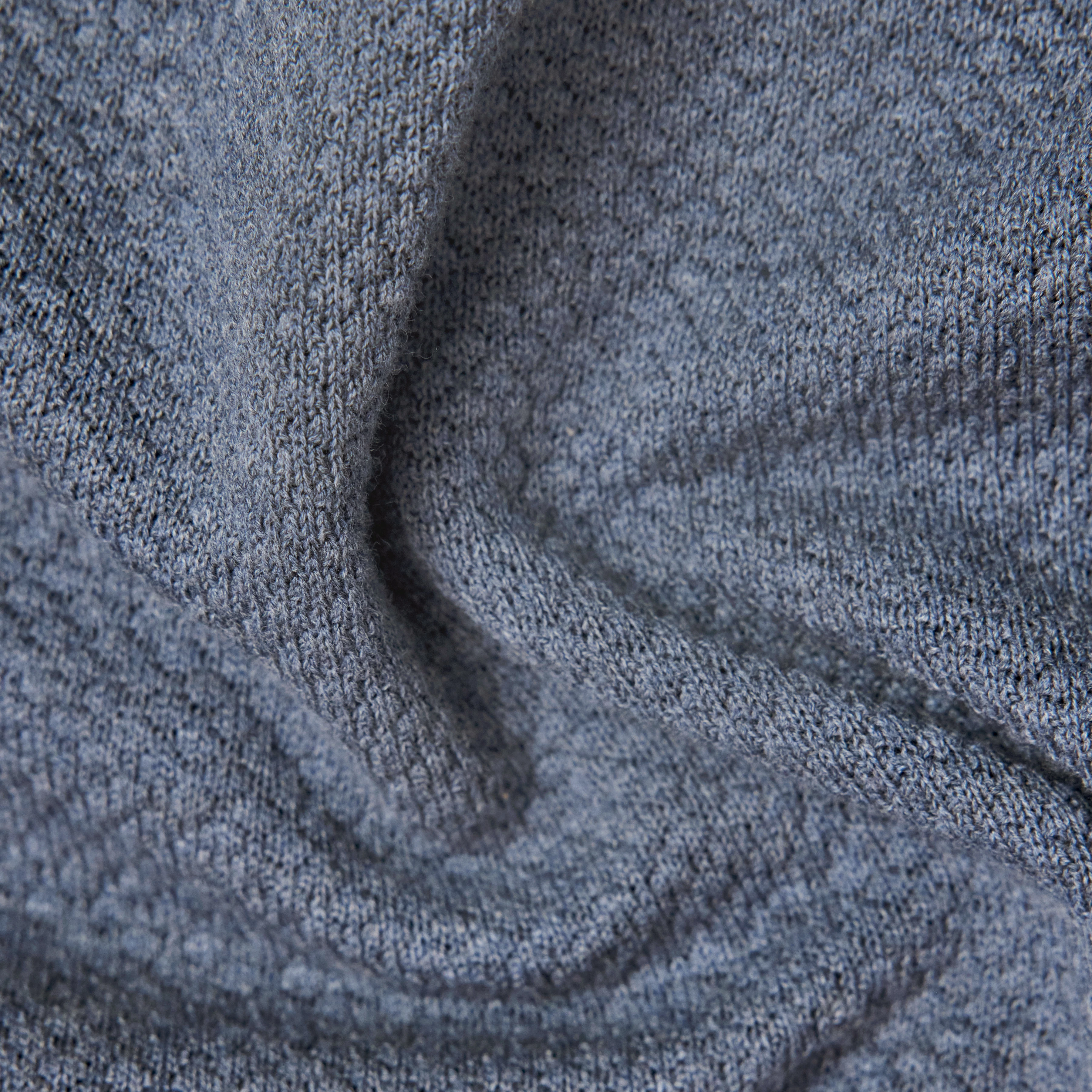 TRITON - Polo en coupe classique en maille jacquard. - men - bleu - Materialbild (B2C)