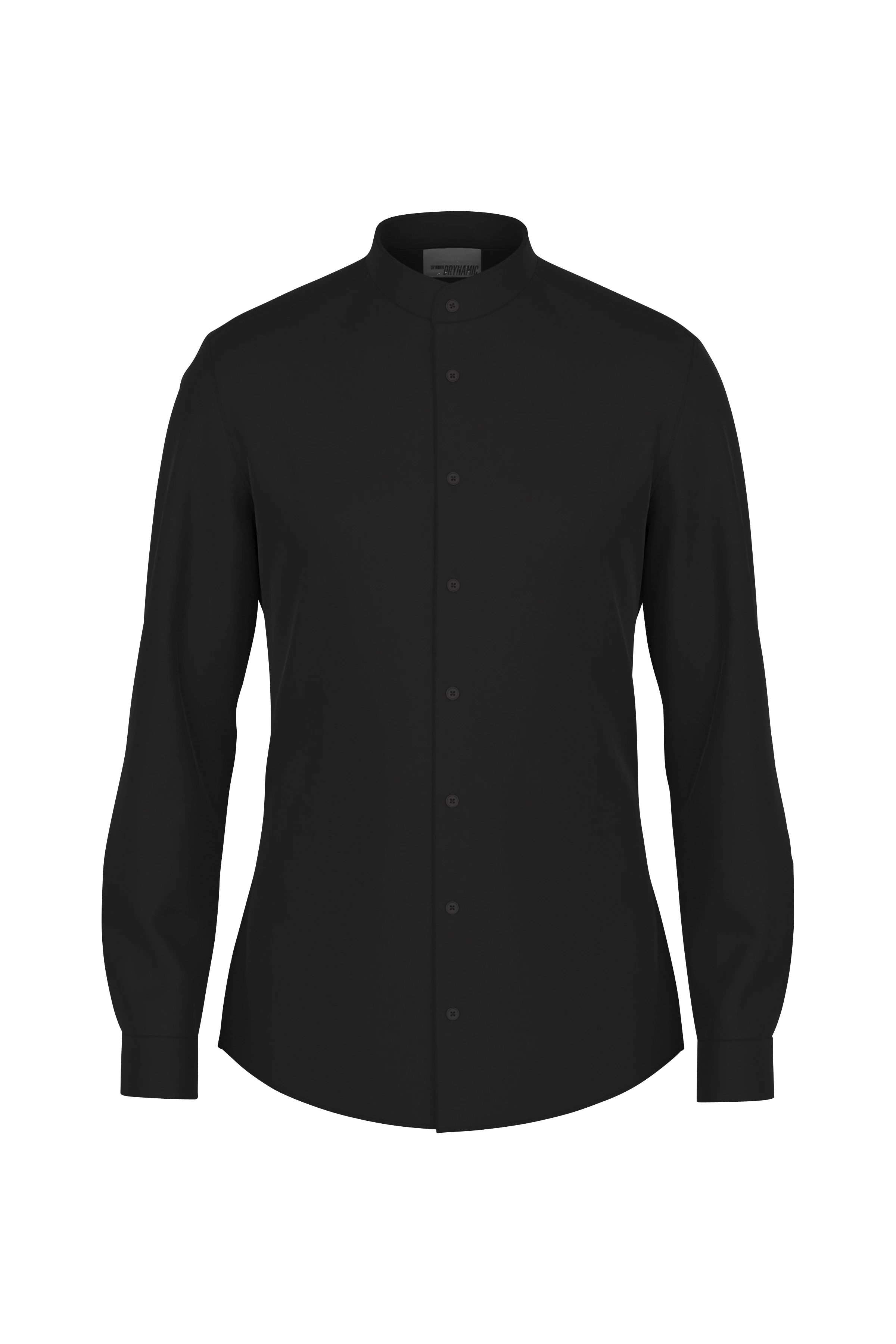 TIO - slim fit shirt in stretch cotton - men - Natural Aluminium - Freisteller Frontansicht