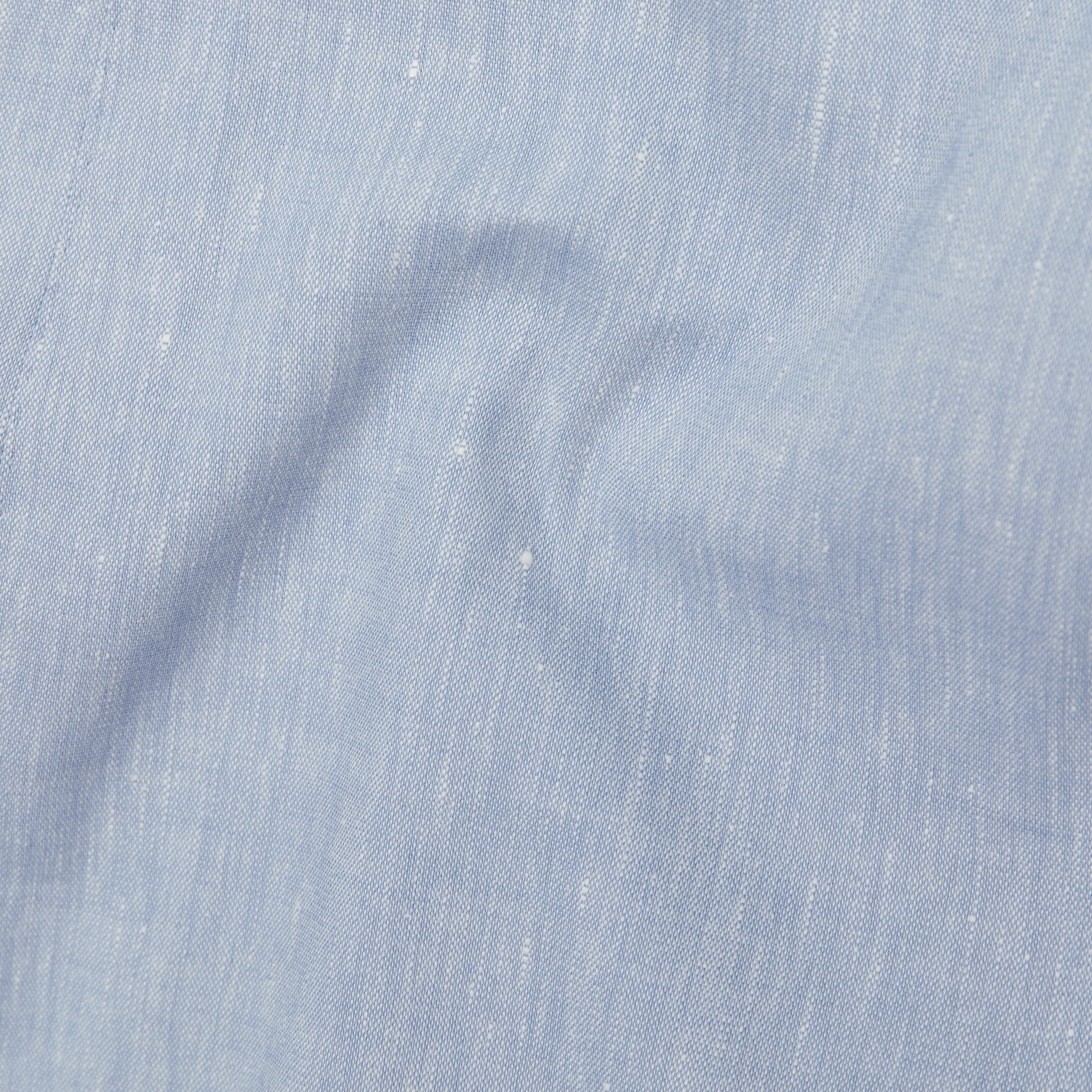 YAMES - Single-breasted jacket in linen blend - men - blue - Materialbild (B2C)