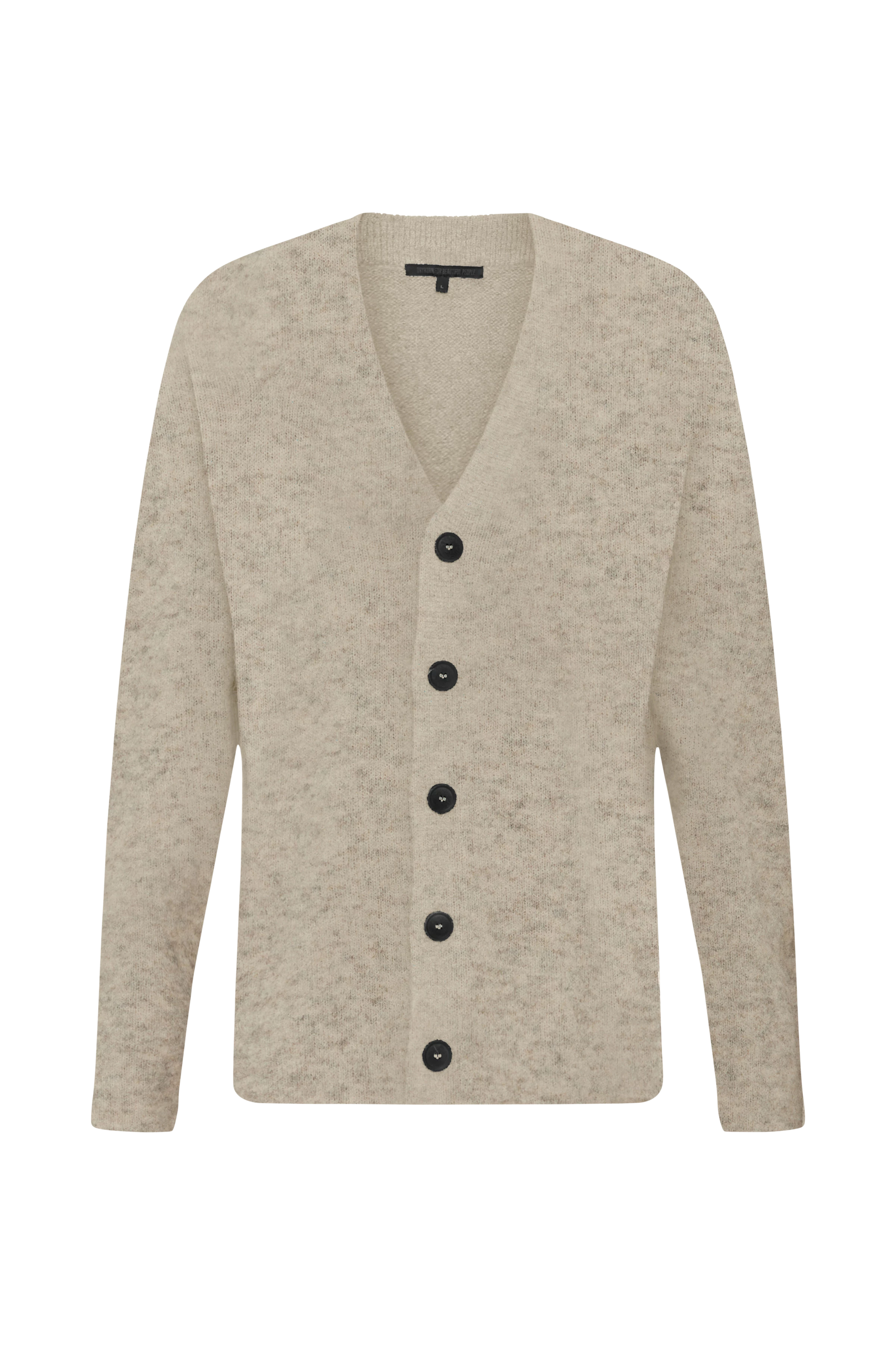 NADIR - Strickcardigan in Woll-Mix - Herren - braun - Freisteller Frontansicht