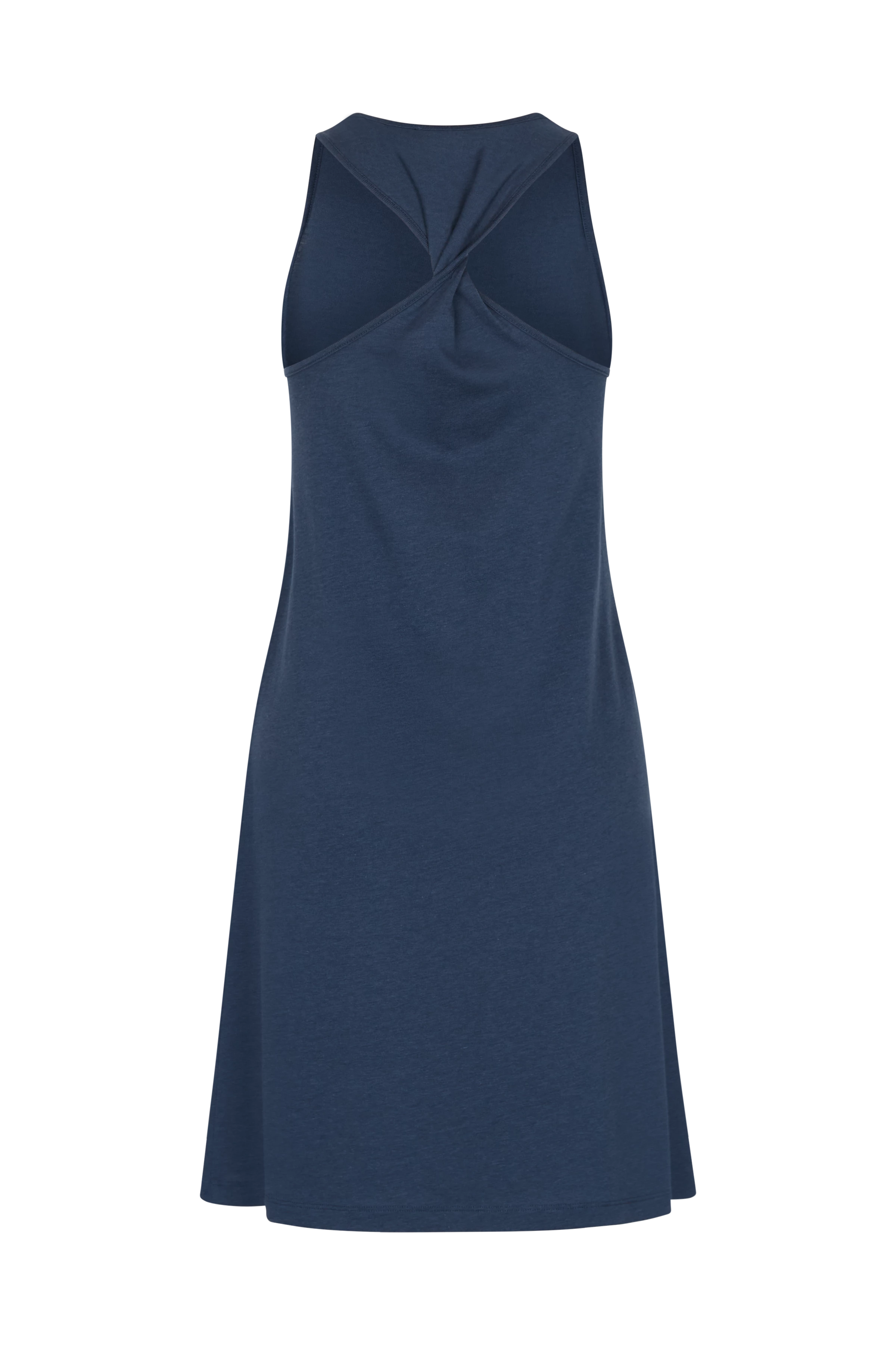 VIDRO - korte jersey jurk in een zuivere lyocell-katoenmix - dames - blauw - Freisteller Rückansicht