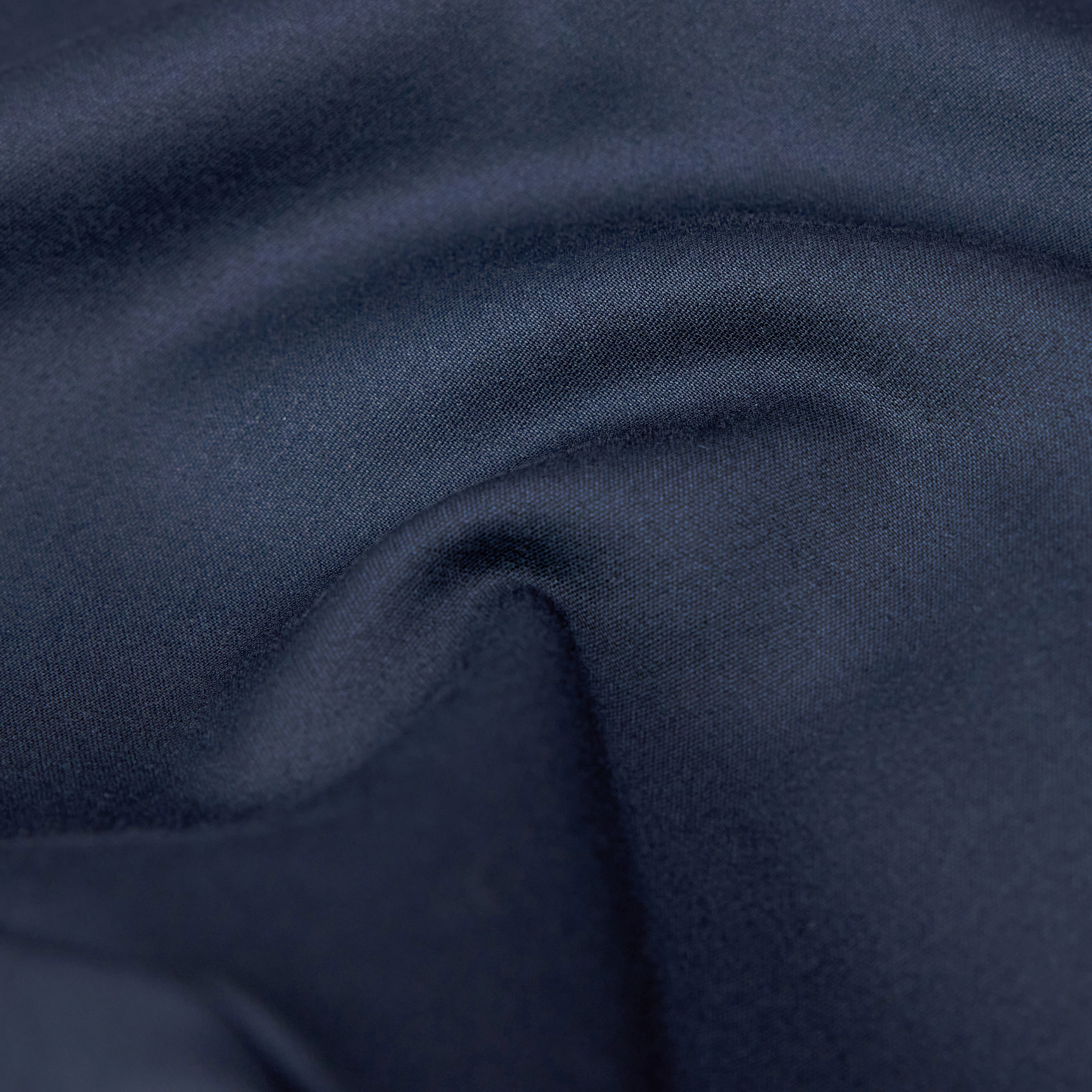 JEGER - Jogging trousers with drawstring in technostretch satin - men - blue - Materialbild (B2C)