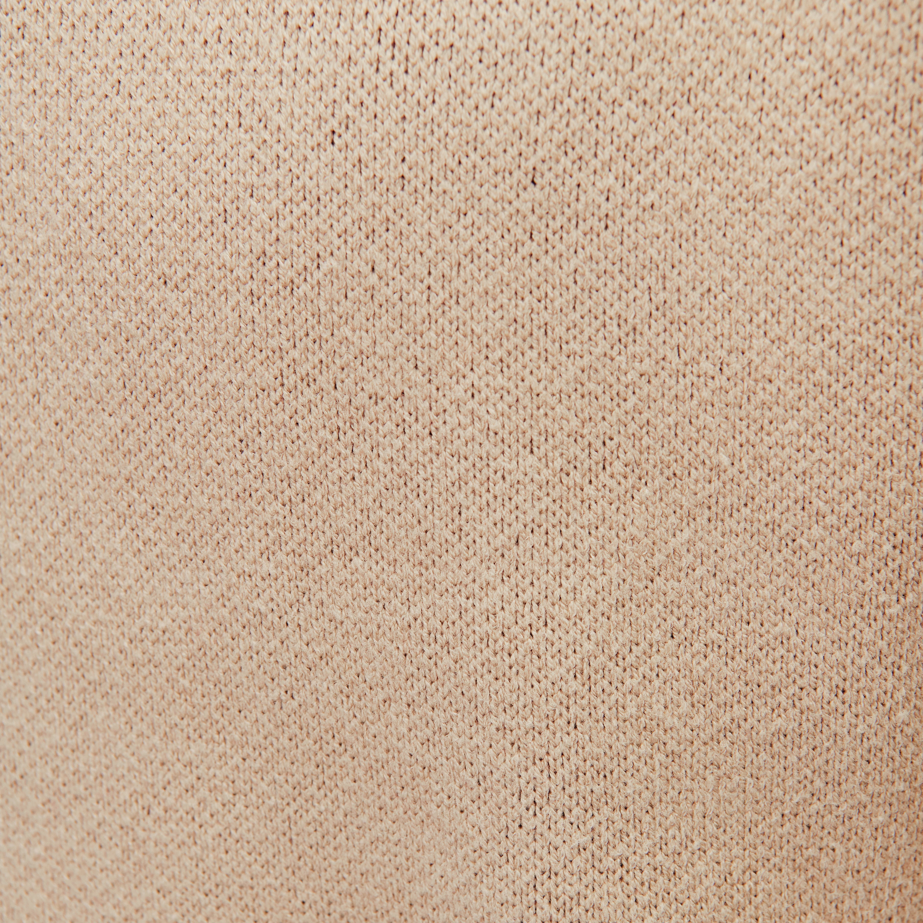 BENEDIO - High-neck jumper with mountain jacquard - men - beige - Materialbild (B2C)