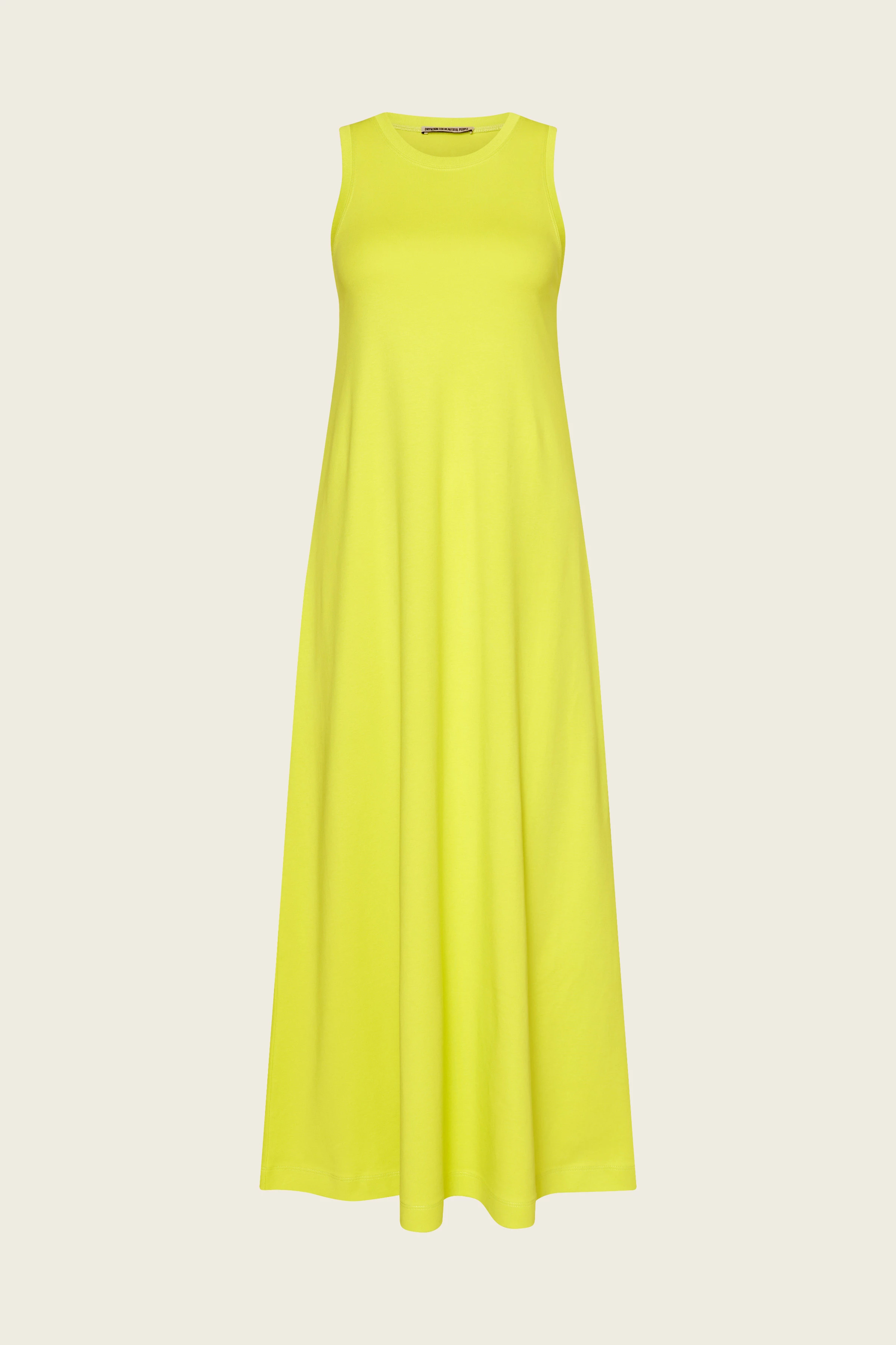 ELSANNE - A-Linien Jerseykleid in Bio-Baumwolle - Damen - gelb - Freisteller Frontansicht