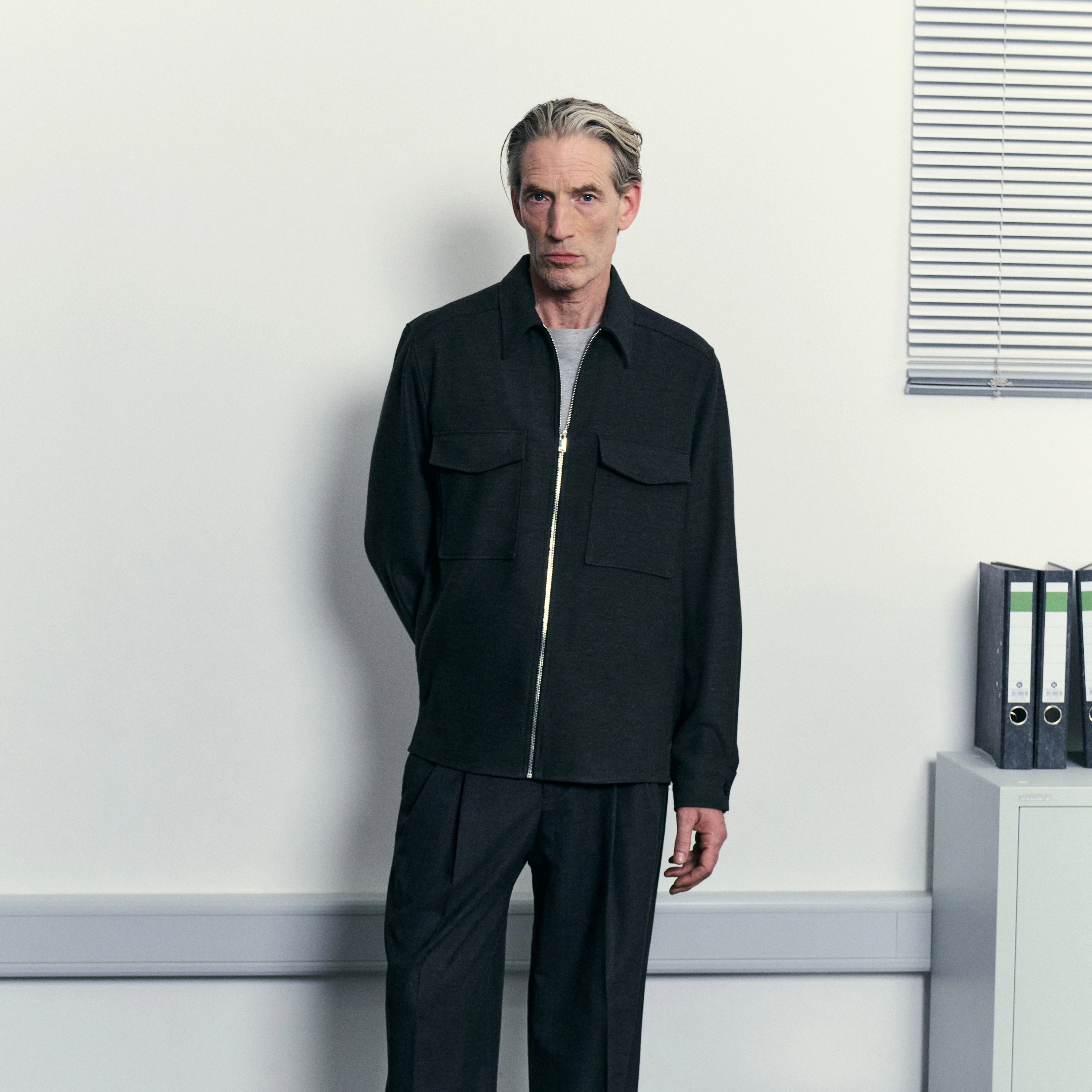 GUNRAY_Z - Relaxed Fit Overshirt mit Reißverschluss - Herren - grau