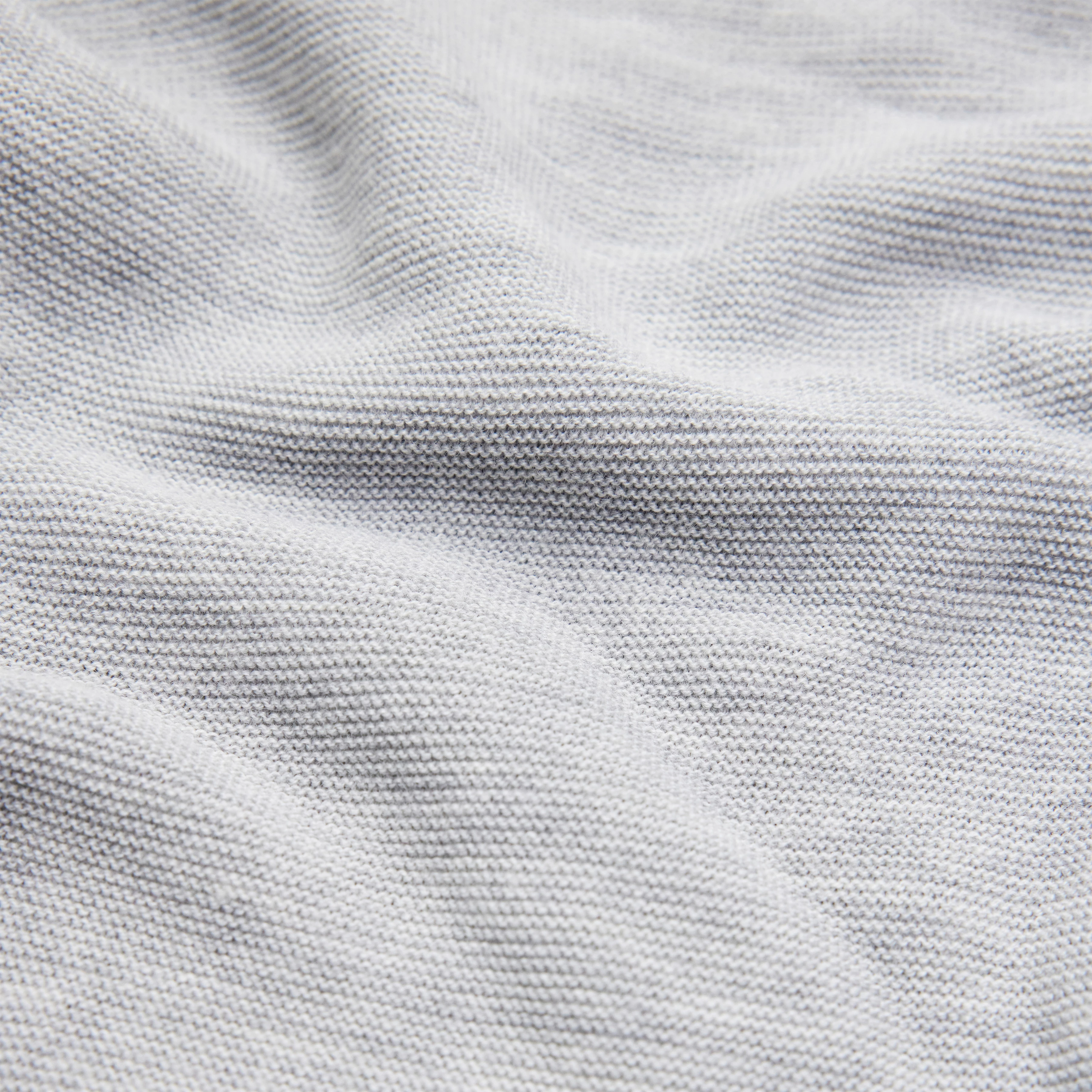 LIORA - Egg-Shape Rollkragenpullover in 100% Merinowolle - Damen - grau - Materialbild (B2C)