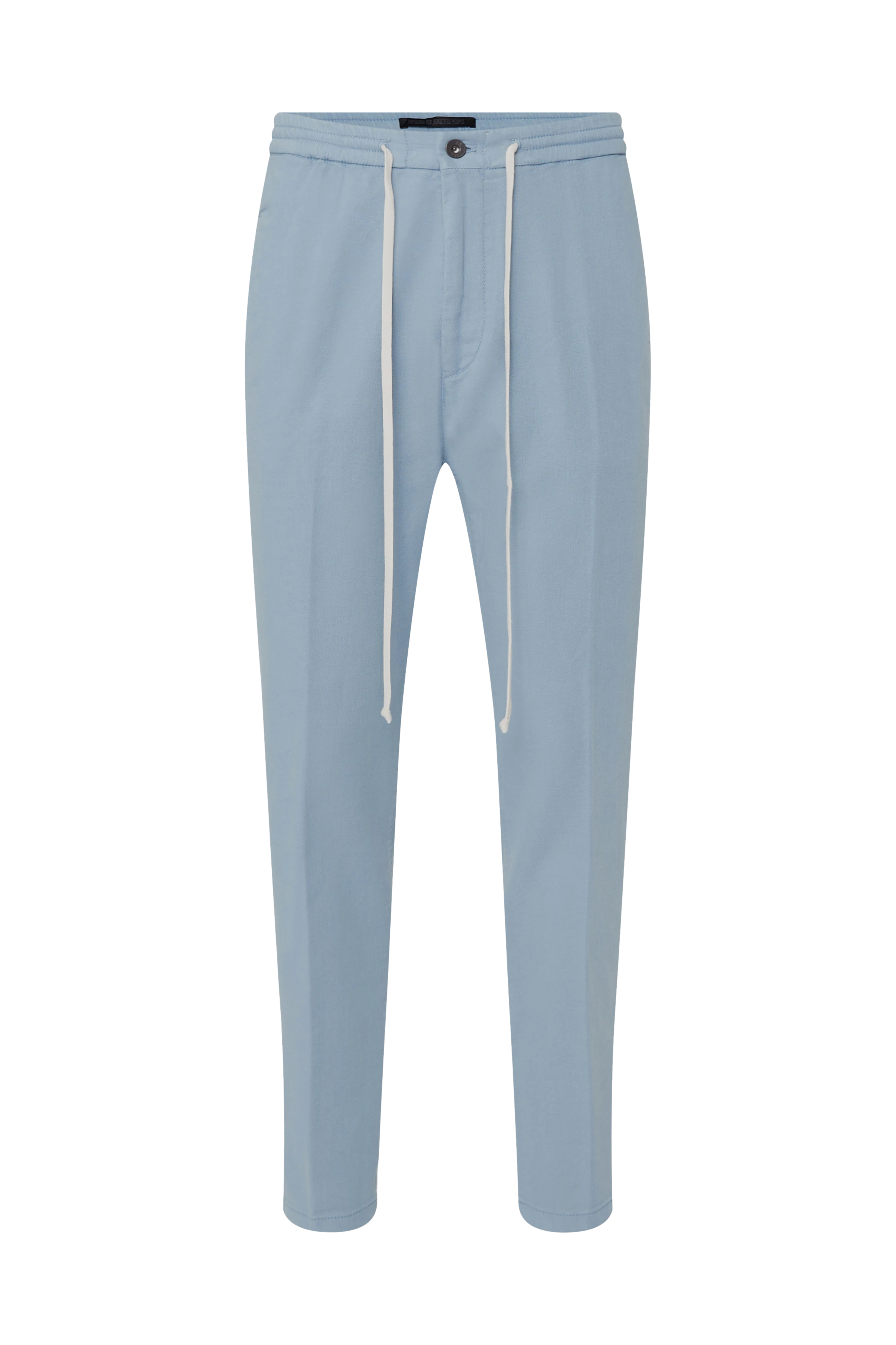 JEGER - Jogpants mit Tunnelzug aus Lyocell-Baumwoll-Mix - Herren - blau - Freisteller Frontansicht